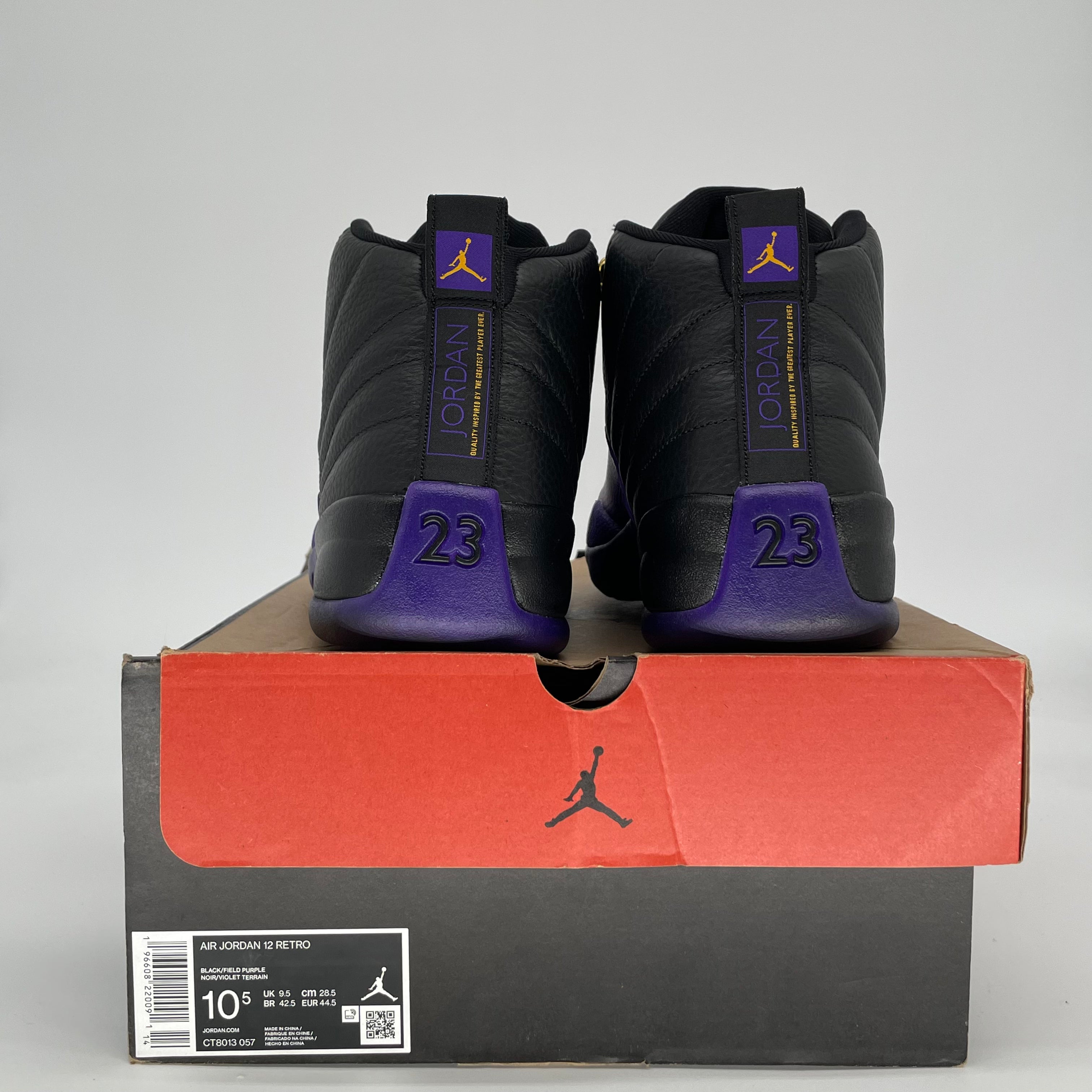 AIR JORDAN 12 FIELD PURPLE CT8013-057 SIZE 10/11.5W