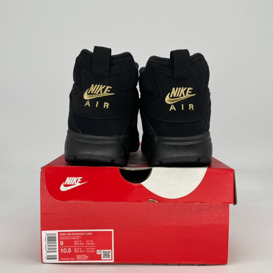 NIKE AIR DIAMOND TURF RAVENS HV2282-001 SIZE9/10.5W