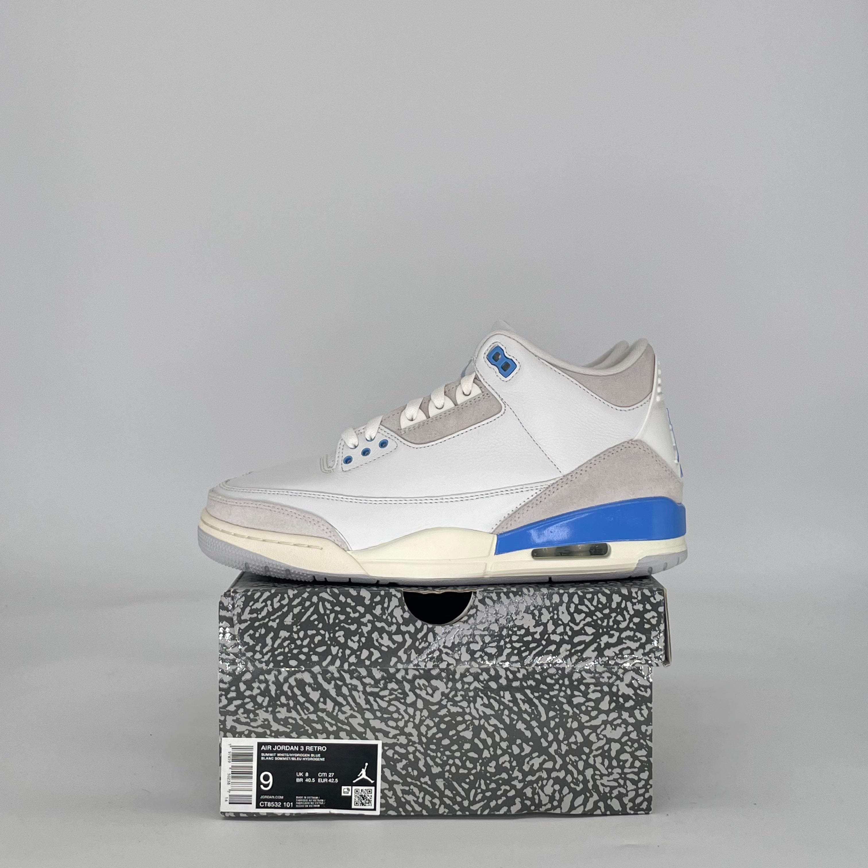 AIR JORDAN 3 LUCKY SHORTS CT8532-101 SIZE 9/10.5W