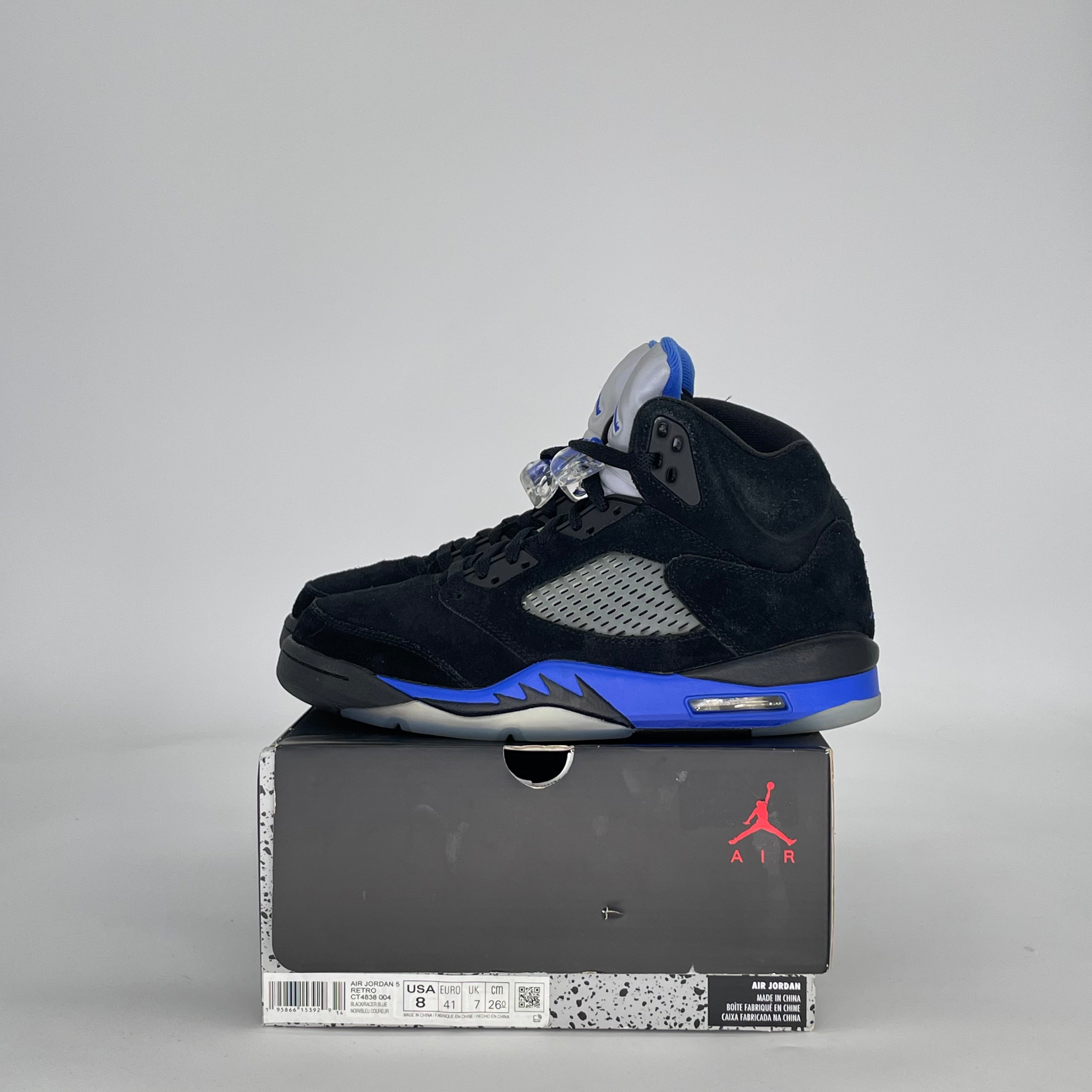 AIR JORDAN 5 RACER BLUE CT4838-004 SIZE 8/9.5W