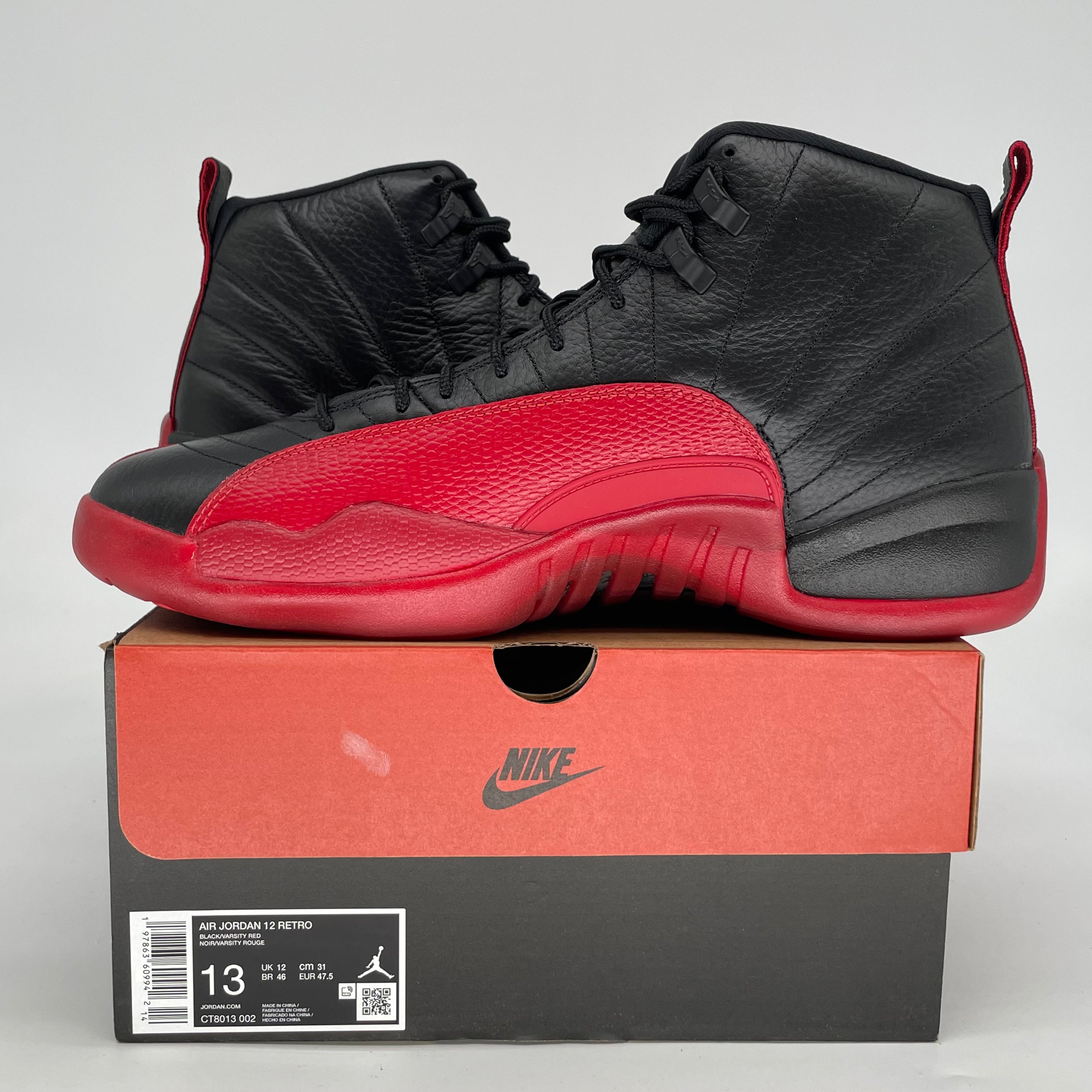 AIR JORDAN 12 FLU GAME CT8013-002 SIZE 13/14.5W