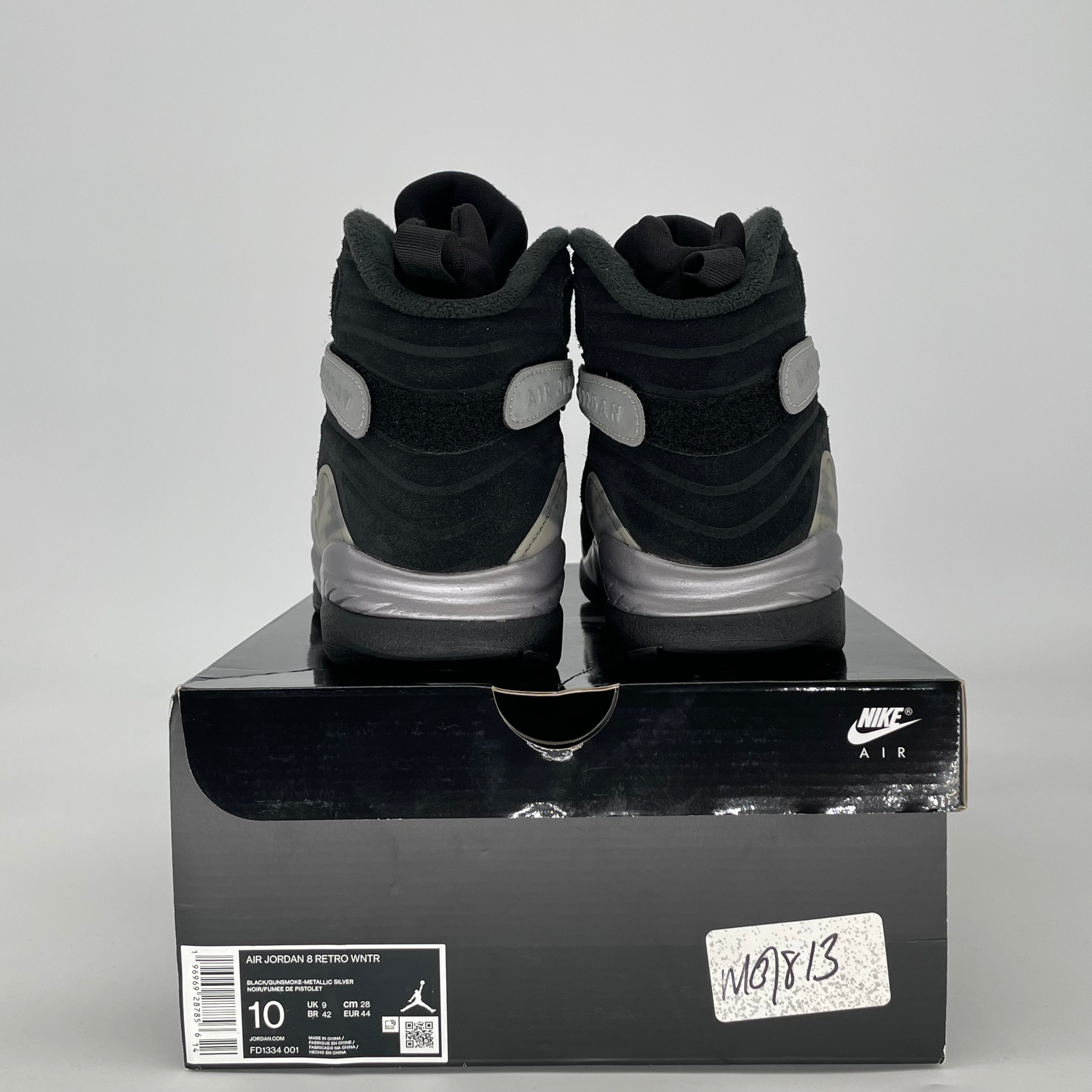 AIR JORDAN 8 WINTERIZED GUNSMOKE FD1334-001 SIZE 10/11.5W