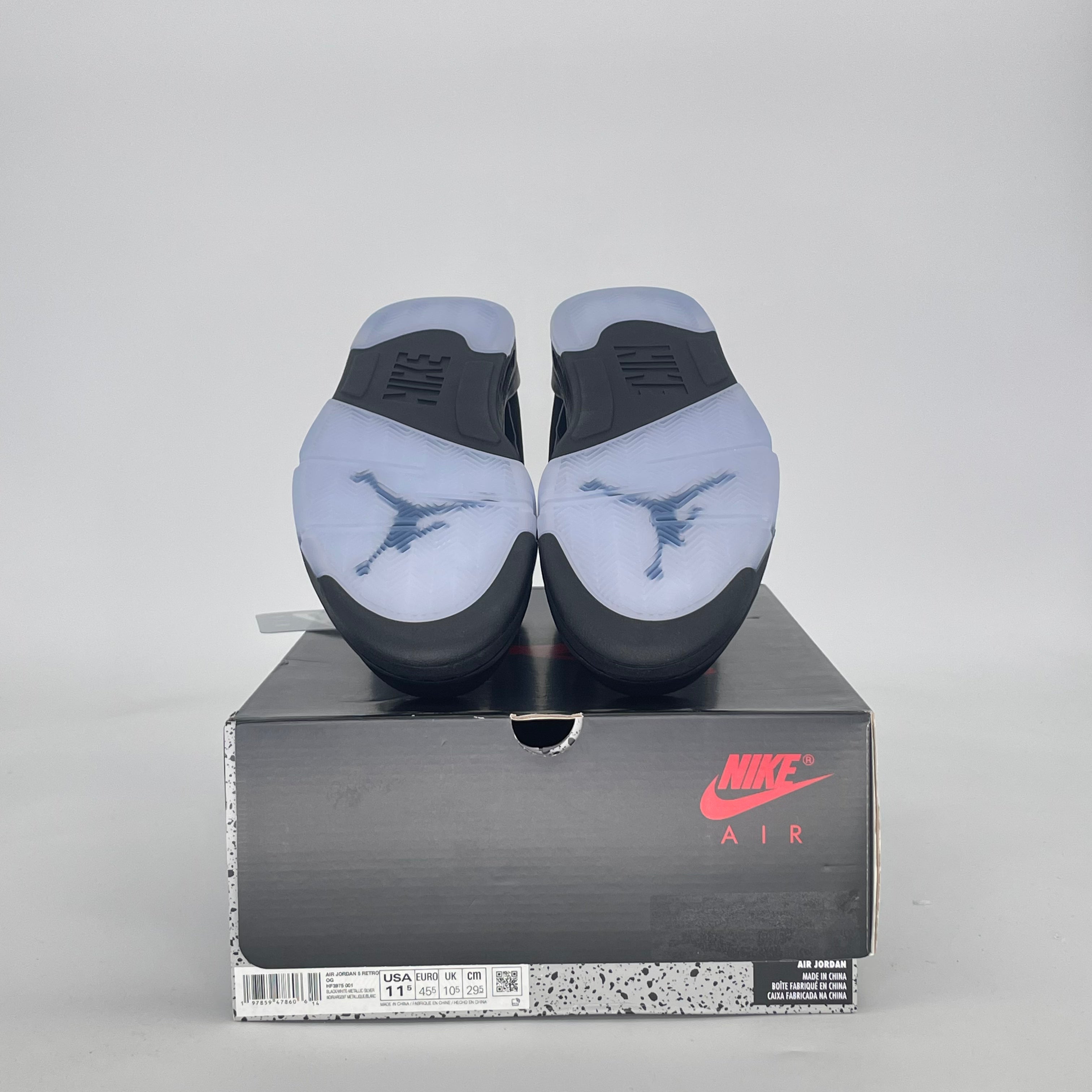 AIR JORDAN 5 BLACK METALLIC REIMAGINED HF3976-001 SIZE 11.5/13W