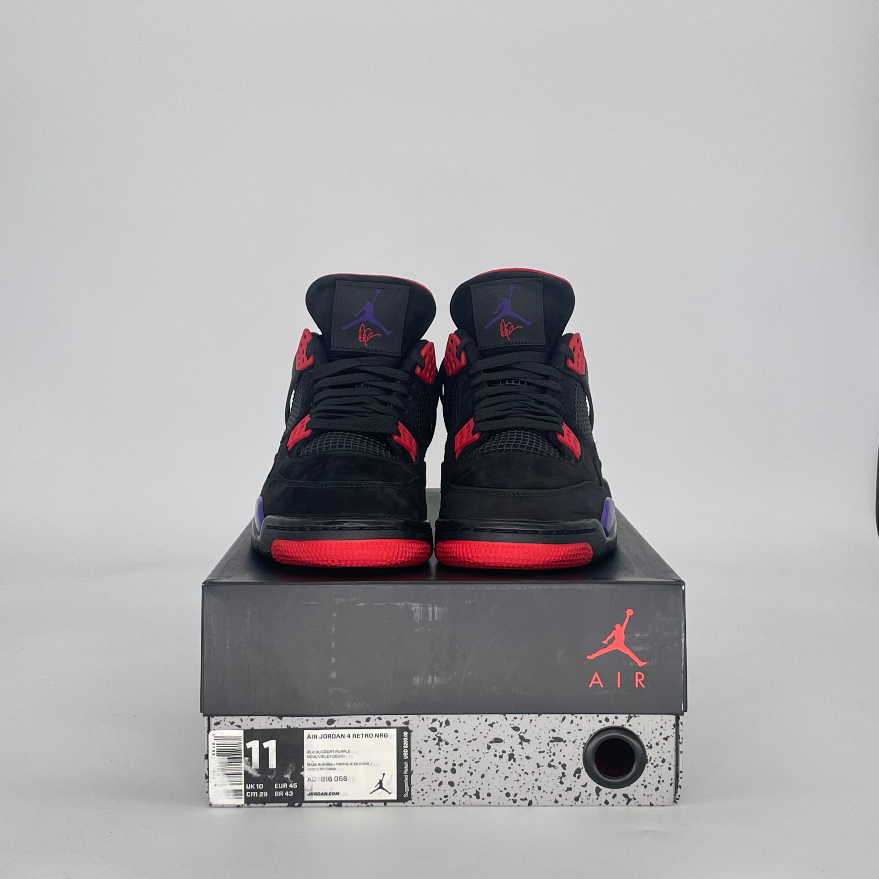 AIR JORDAN 4 RAPTORS DRAKE OVO AQ3816-056 SIZE 11/12.5W