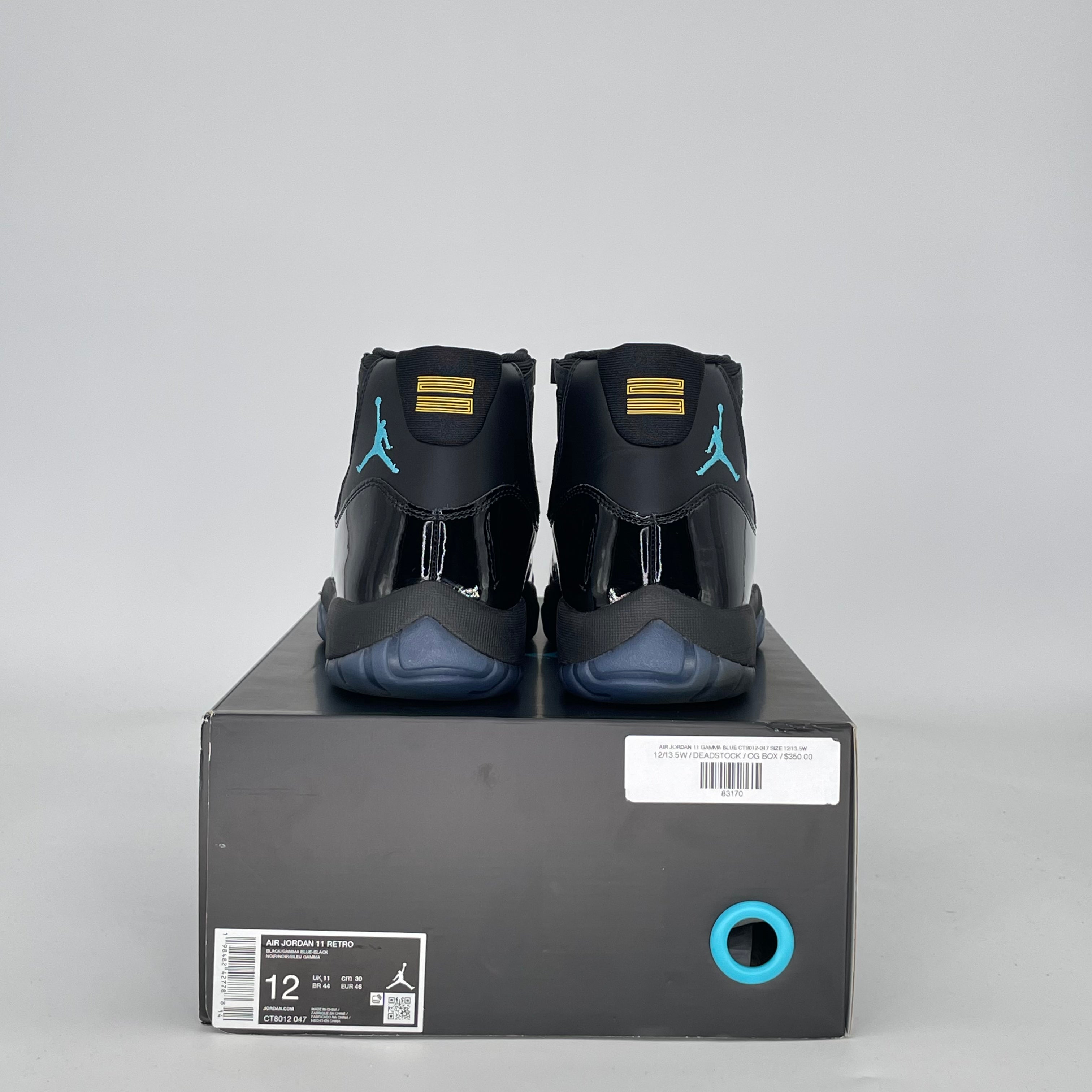 AIR JORDAN 11 GAMMA BLUE CT8012-047 SIZE 12/13.5W