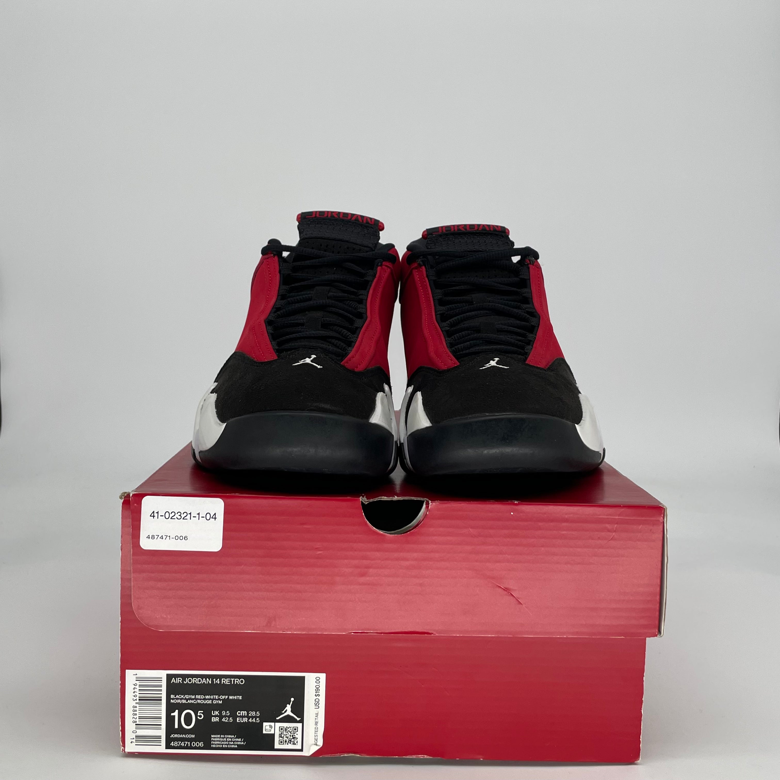 AIR JORDAN 14 GYM RED TORO 487471-006 SIZE 10.5/12W