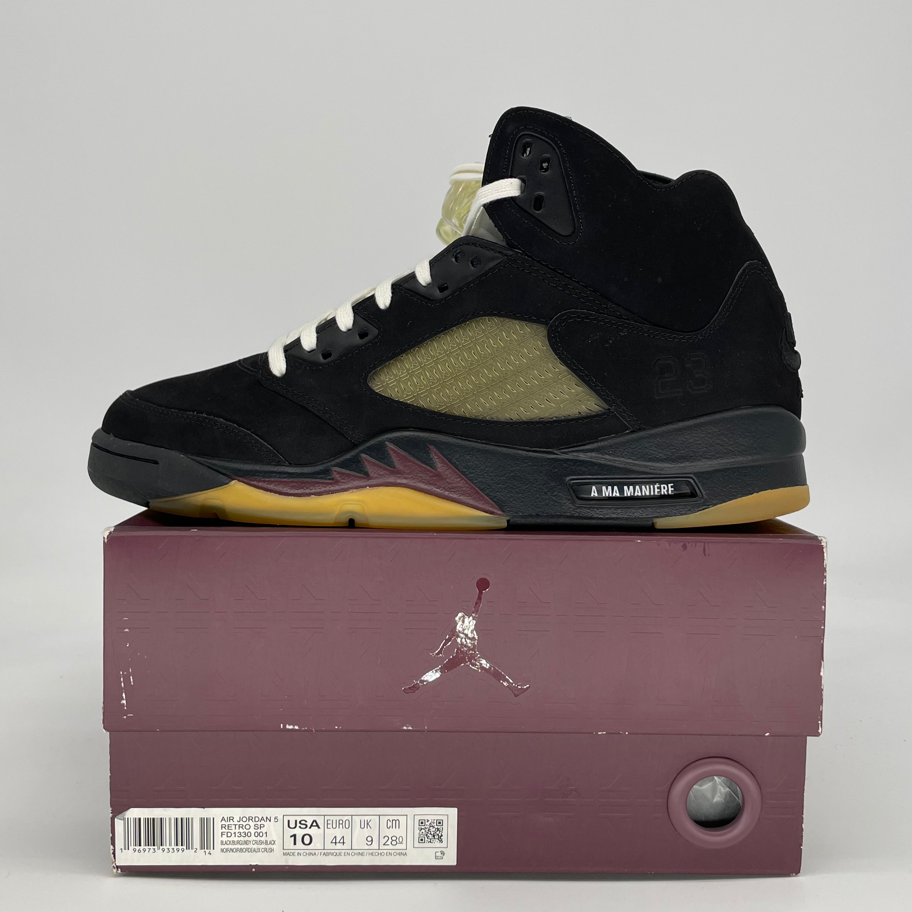 AIR JORDAN 5 A MA MANIERE DUSK FD1330-001 SIZE 10/11.5W