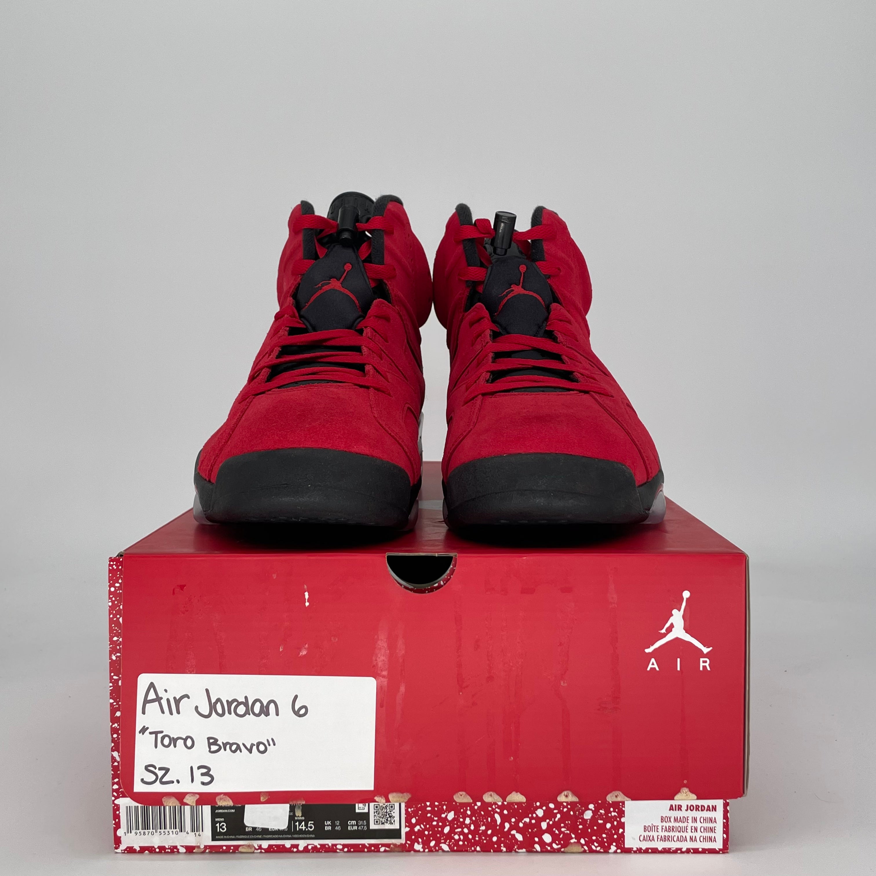 AIR JORDAN 6 TORO BRAVO CT8529-600 SIZE 13/14.5W
