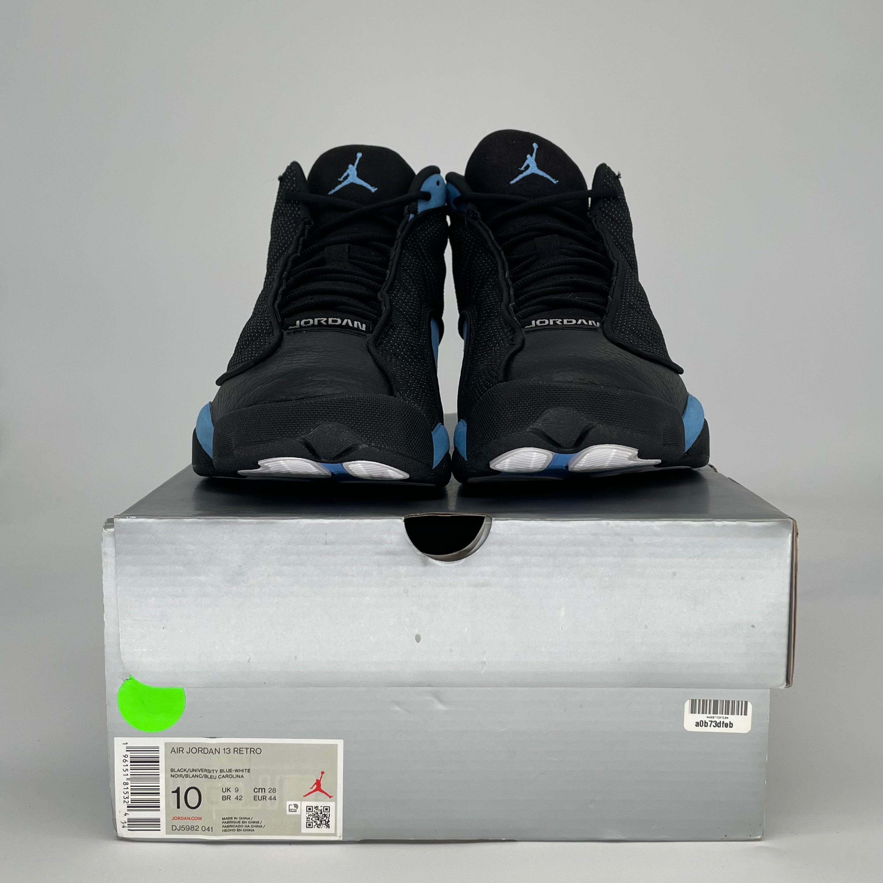 AIR JORDAN 13 BLACK UNIVERSITY BLUE DJ5982-041 SIZE 10/11.5W