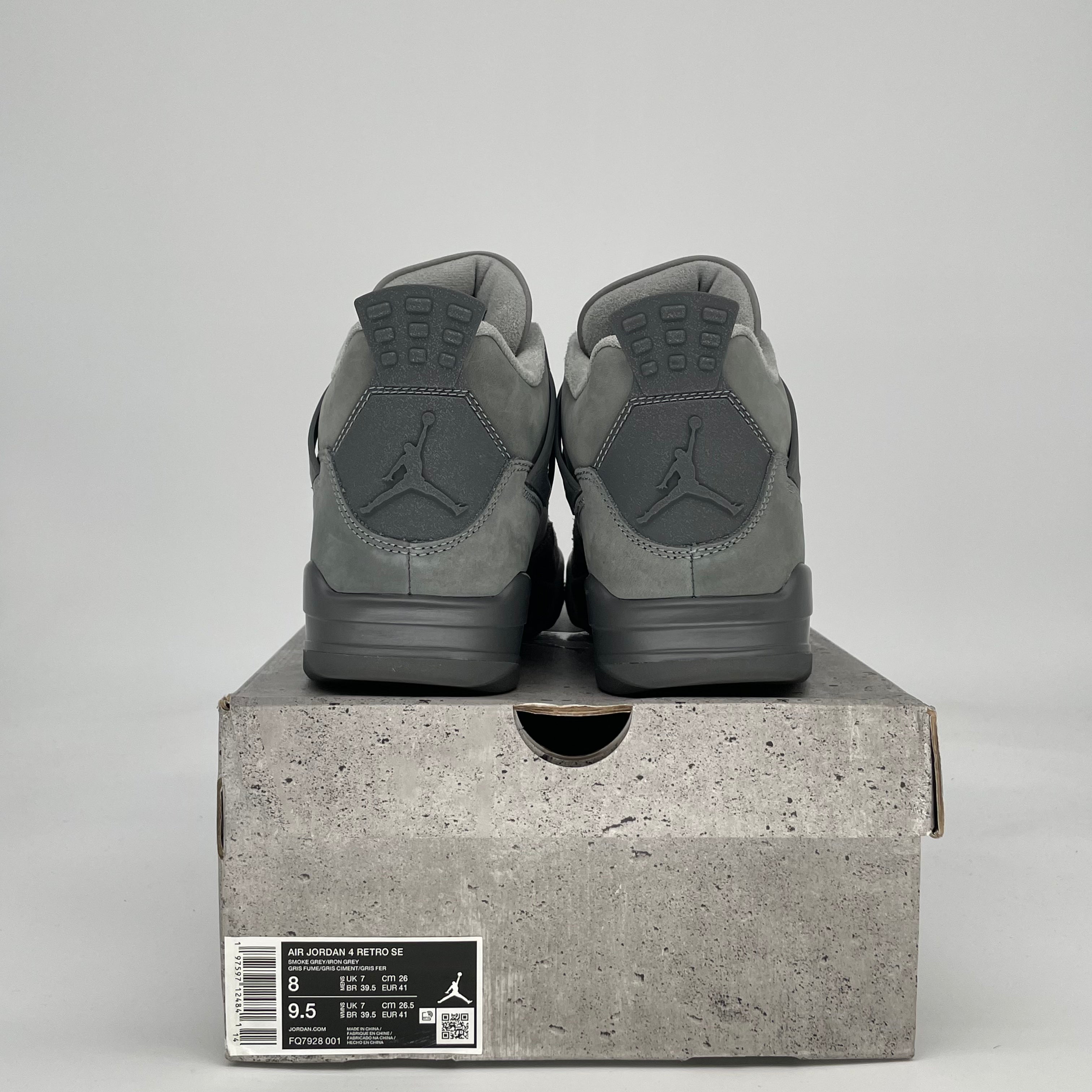 AIR JORDAN 4 PARIS OLYMPICS WET CEMENT FQ7928-001 SIZE 8/9.5W