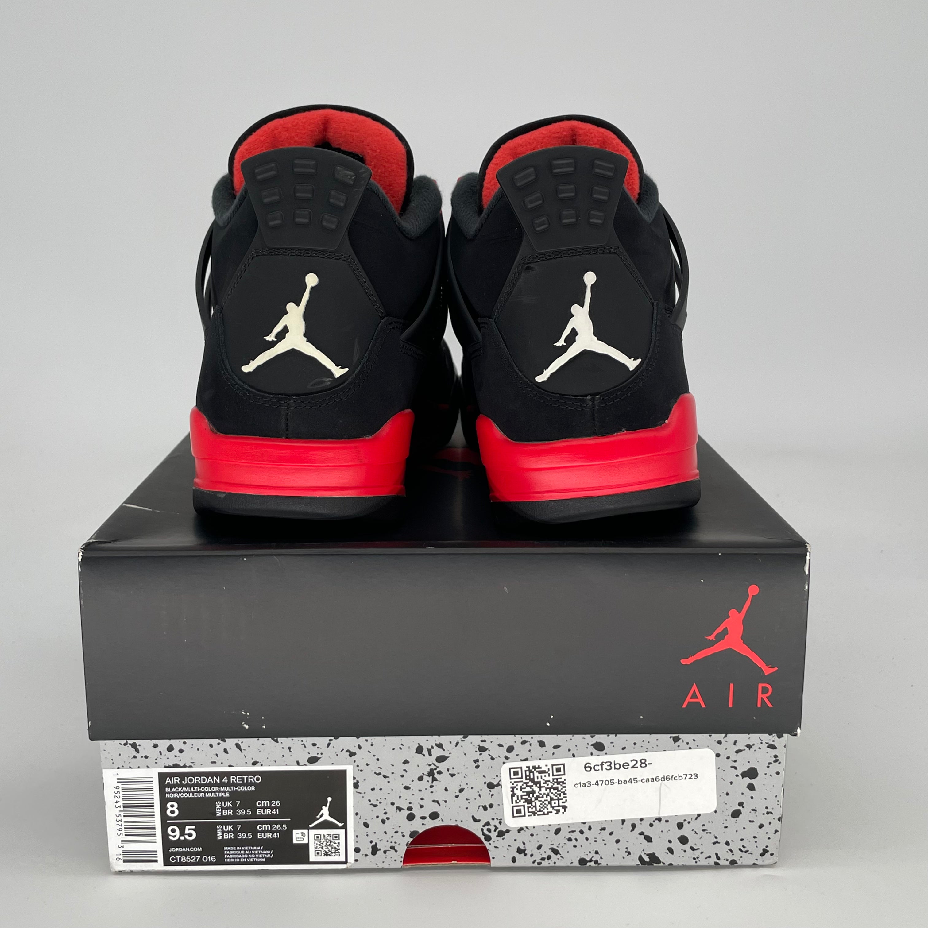 AIR JORDAN 4 RED THUNDER CT8527-016 SIZE 8/9.5W