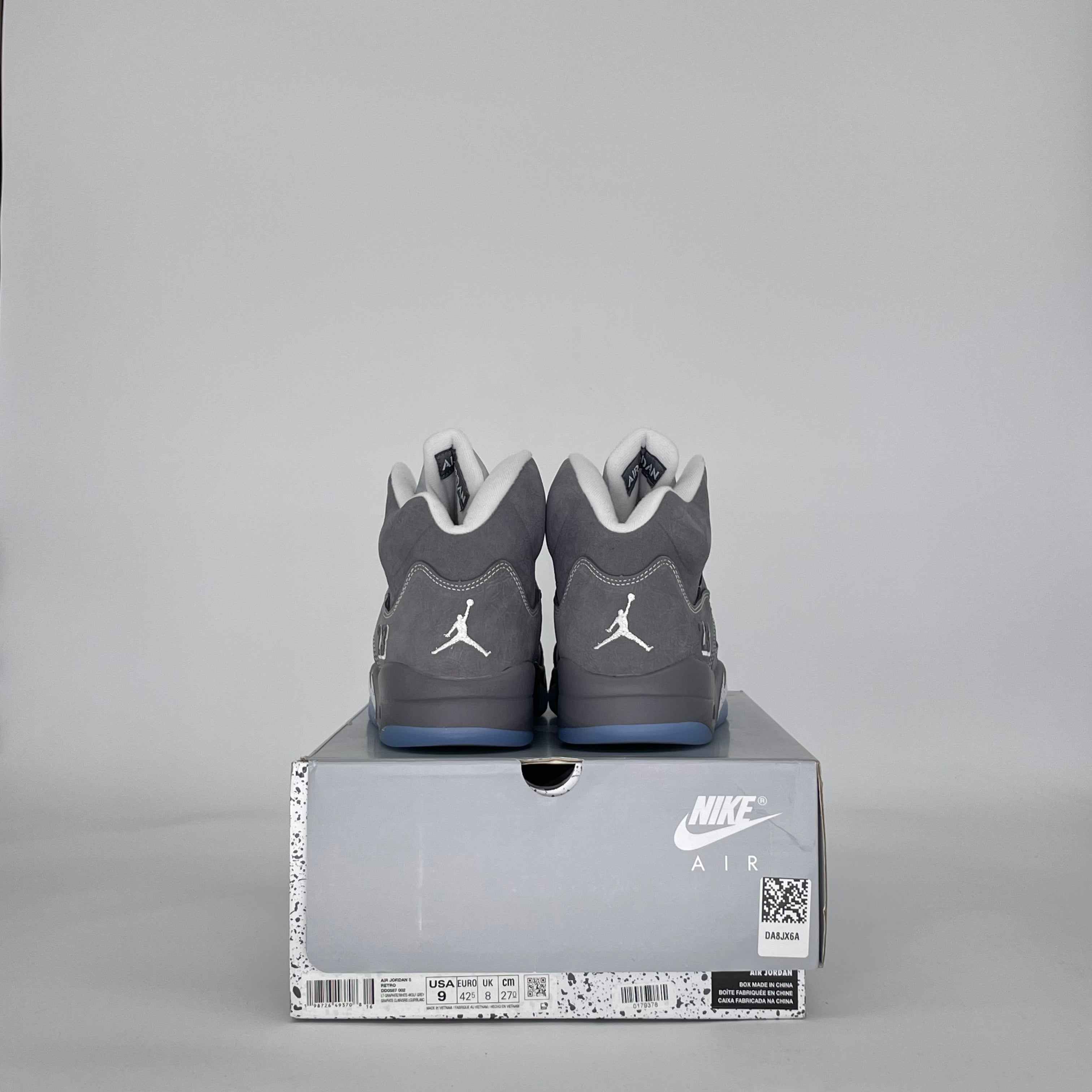 AIR JORDAN 5 WOLF GREY DD0587-002 SIZE 9/10.5W