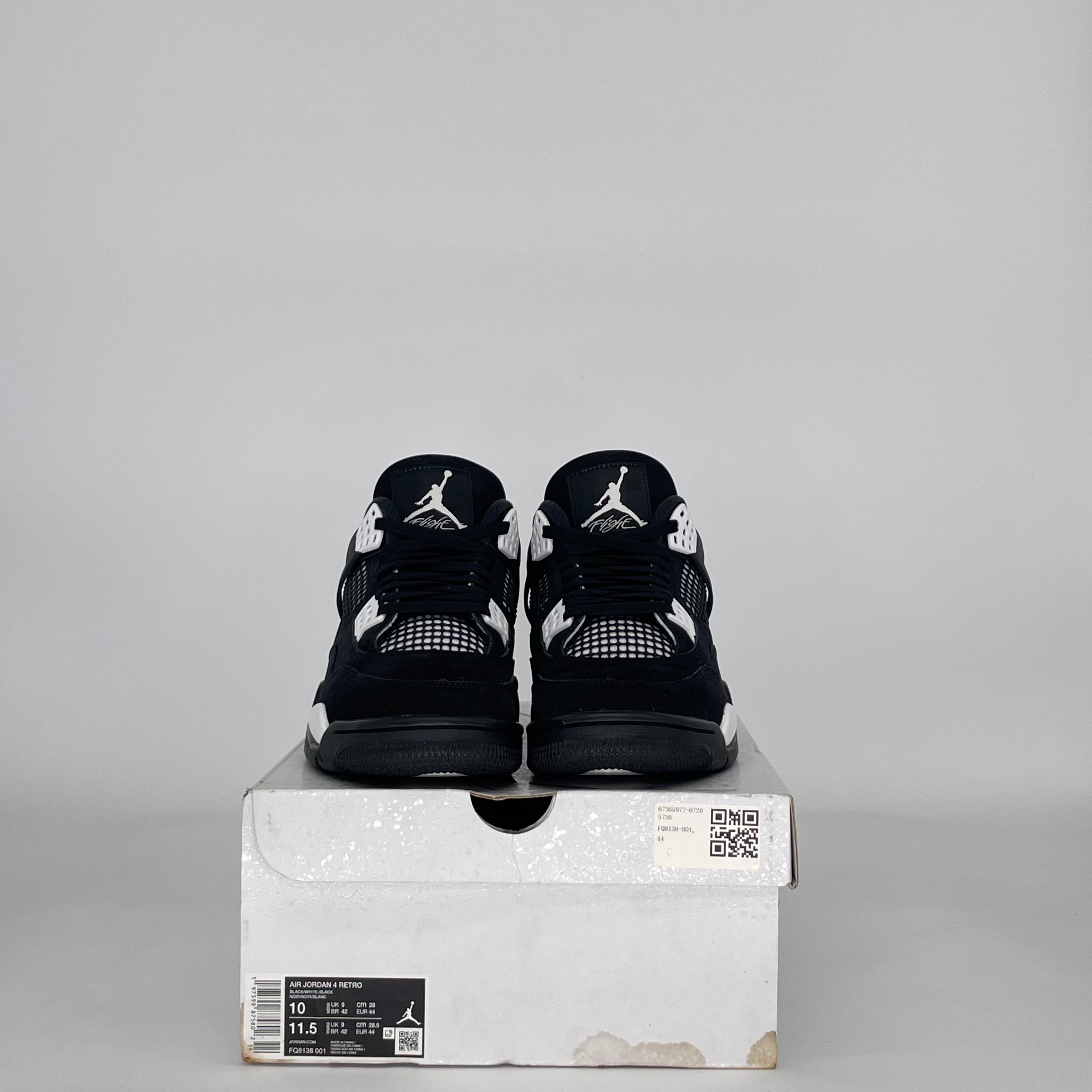 AIR JORDAN 4 WHITE THUNDER FQ8138-001 SIZE 10/11.5W