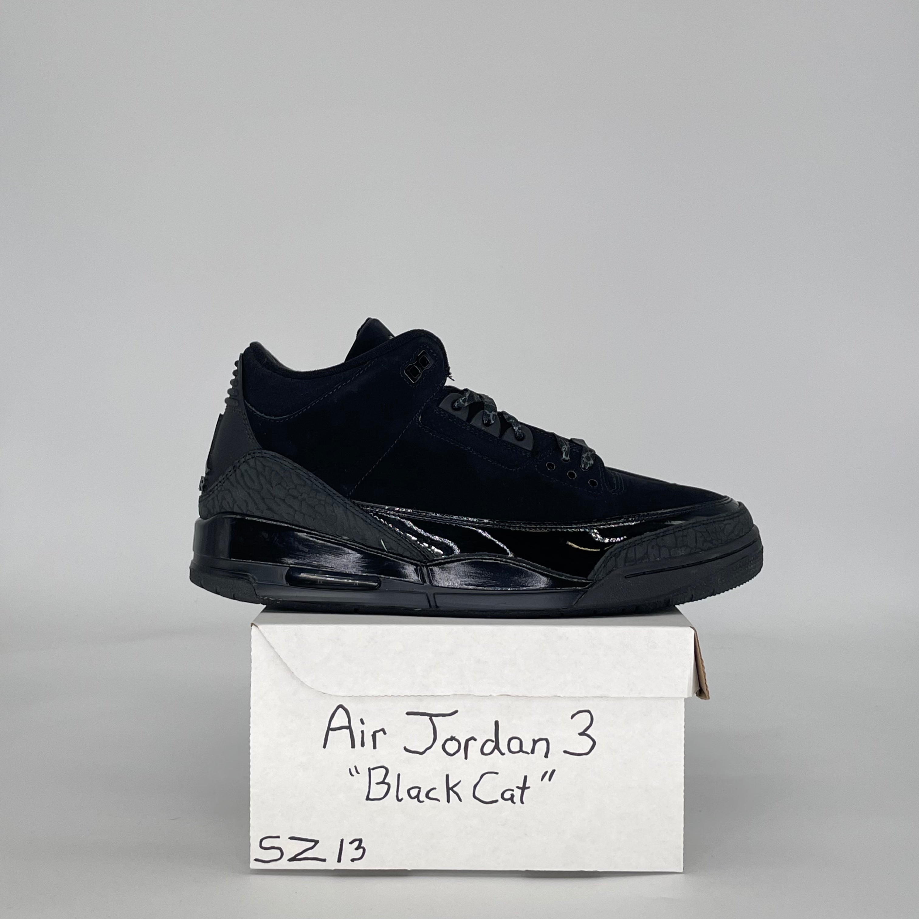AIR JORDAN 3 BLACK CAT CT8532-001 SIZE 13/14.5W