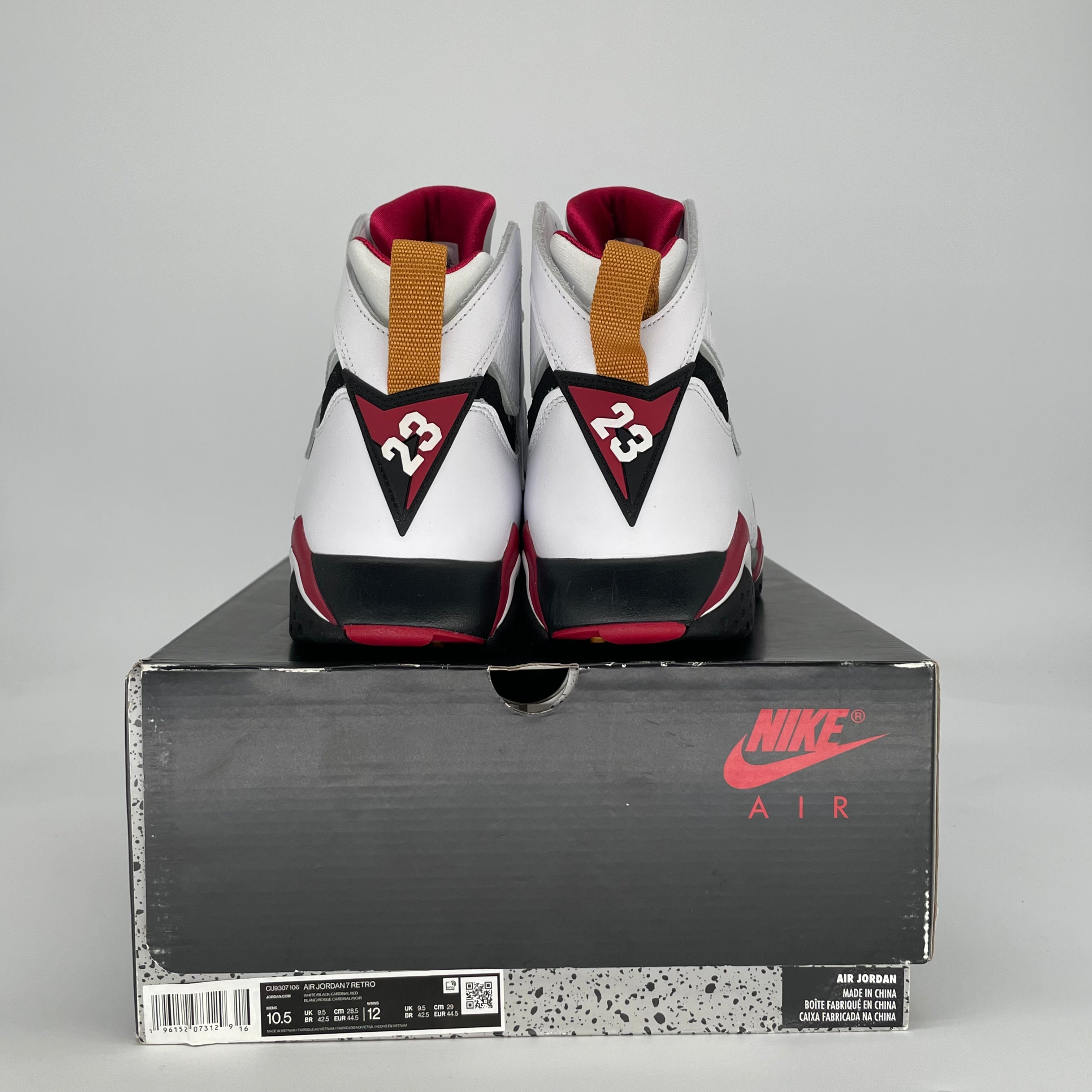 AIR JORDAN 7 CARDINAL CU9307-106 SIZE 10.5/12W