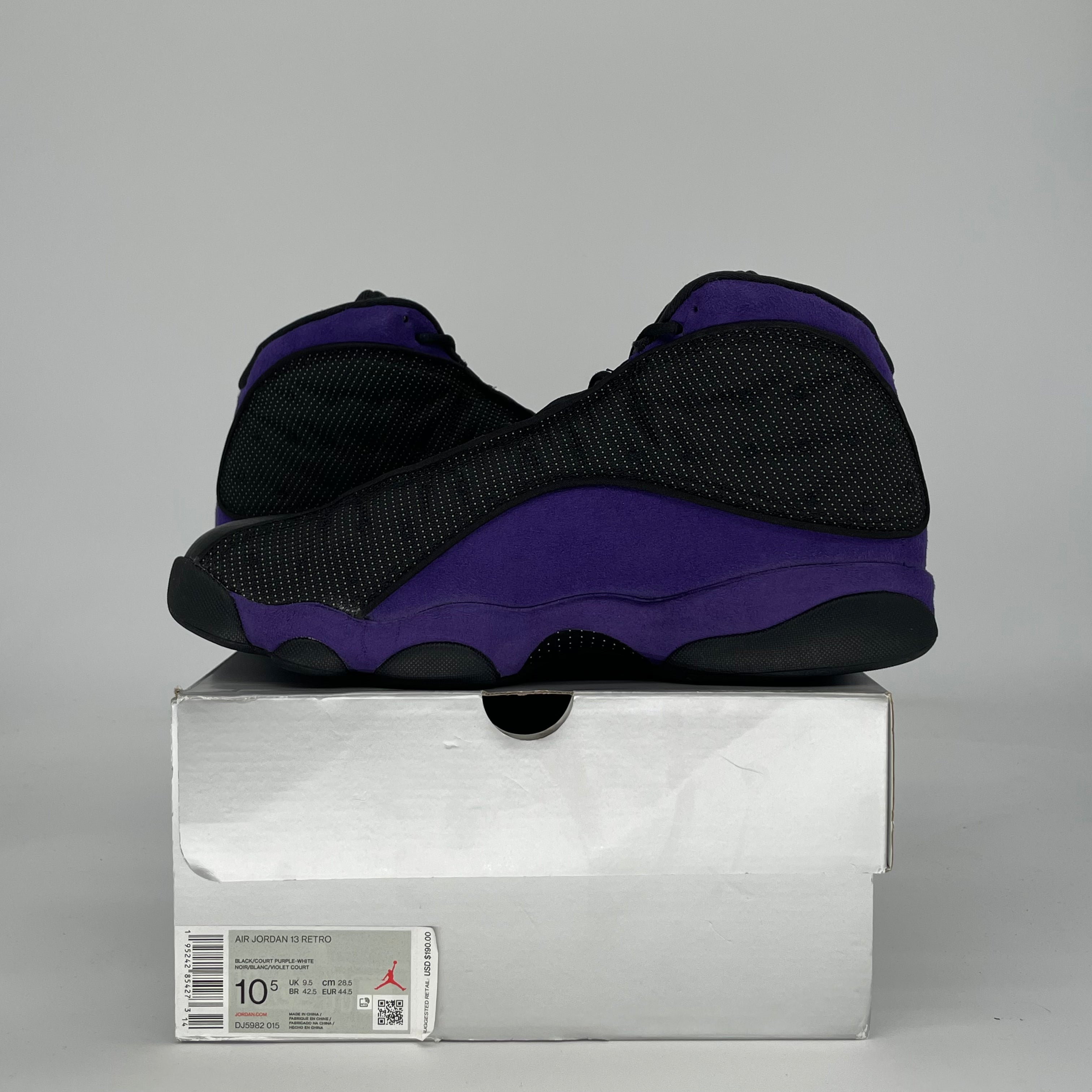 AIR JORDAN 13 COURT PURPLE DJ5982-015 SIZE 10.5/12W
