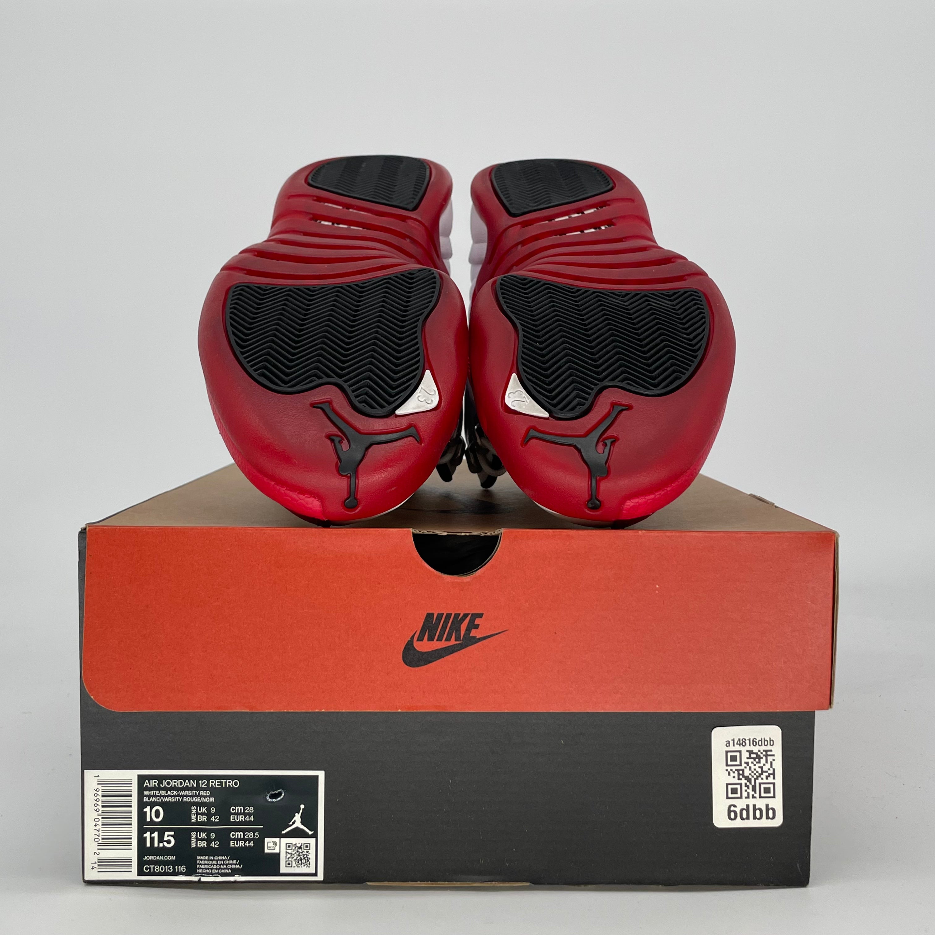 AIR JORDAN 12 CHERRY CT8031-116 SIZE 10/11.5W