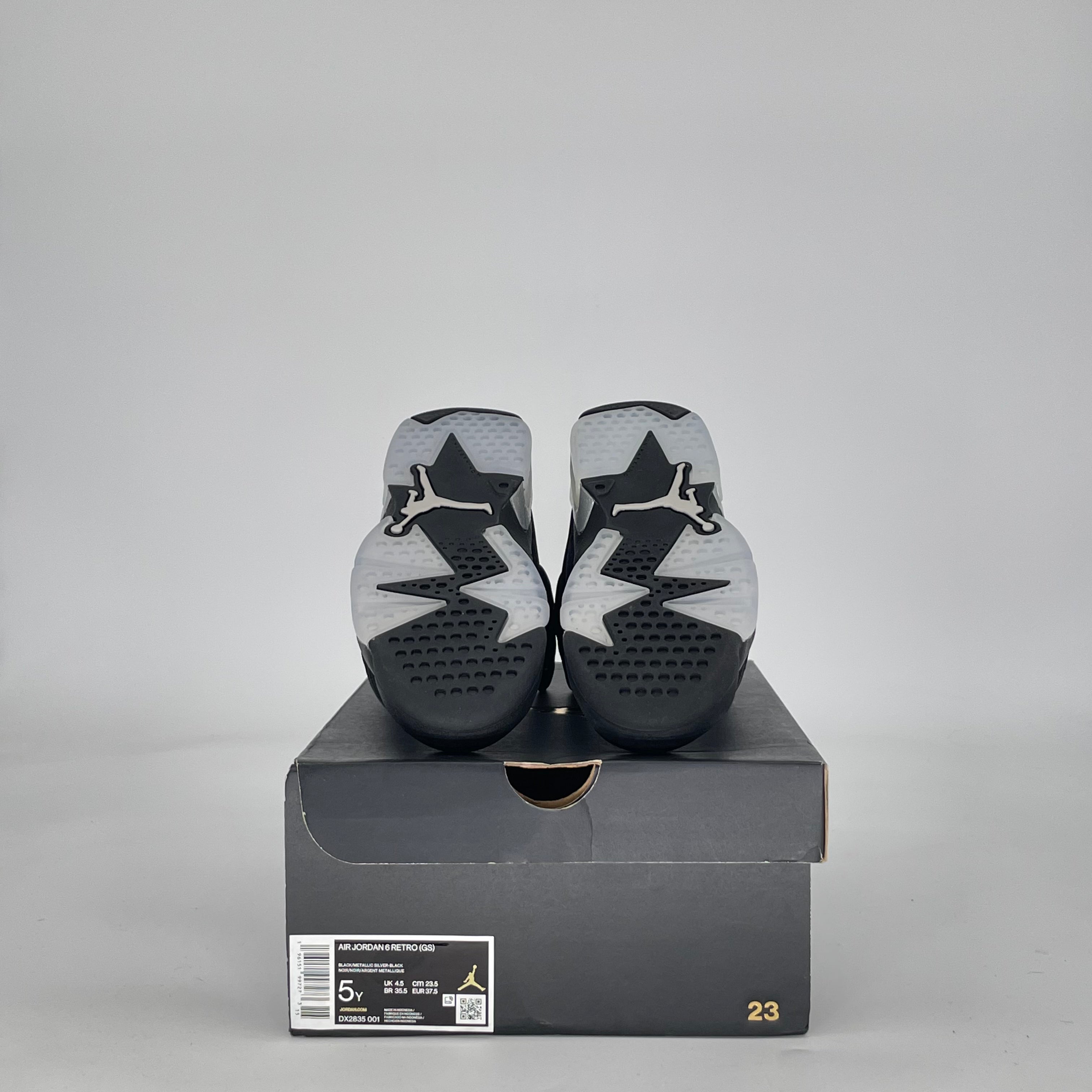 AIR JORDAN 6 CHROME DX2835-001 SIZE 5/6.5W GS