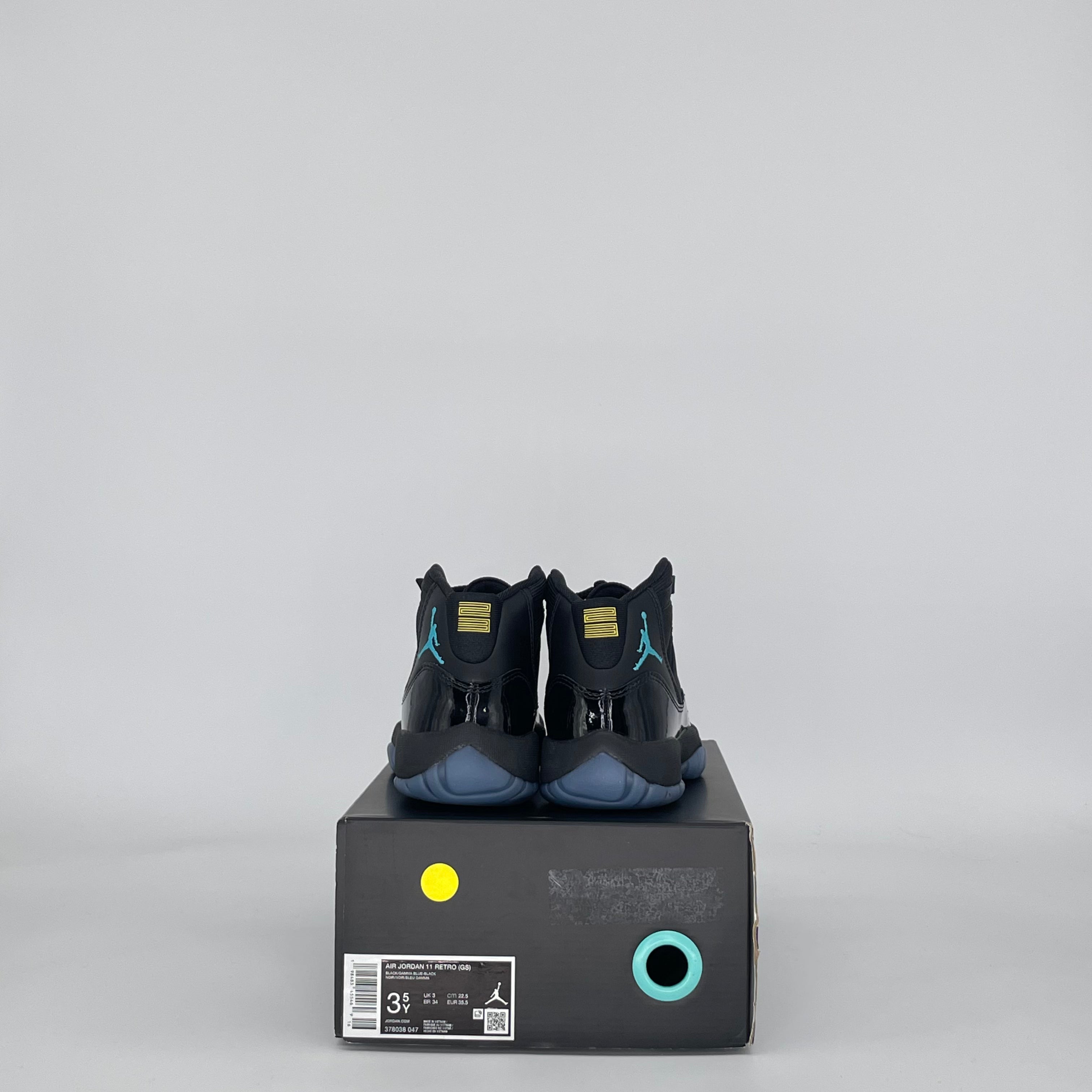AIR JORDAN 11 GAMMA BLUE 378038-047 SIZE 3.5/5W GS