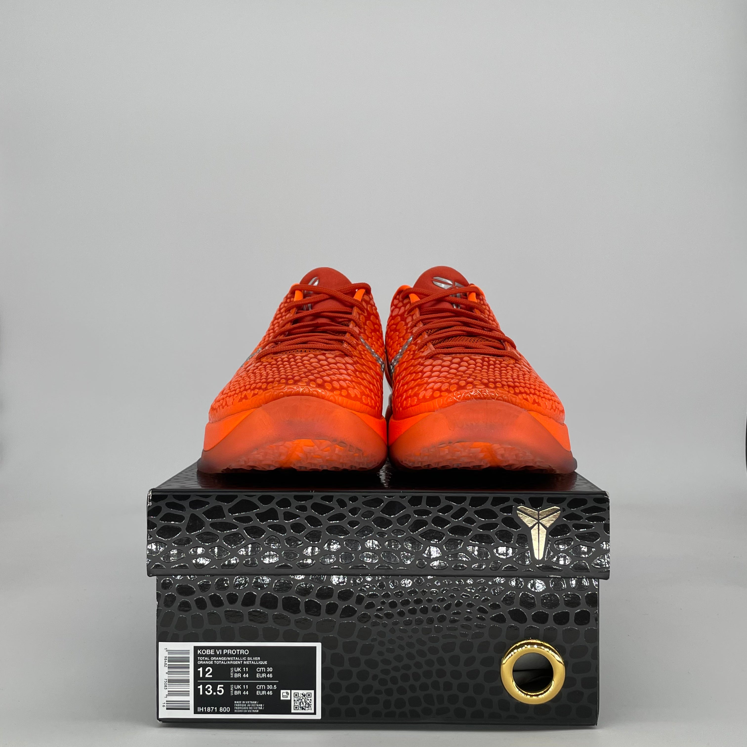 NIKE KOBR 6 PROTRO TOTAL ORANGE IH1871-800 SIZE 12/13.5W