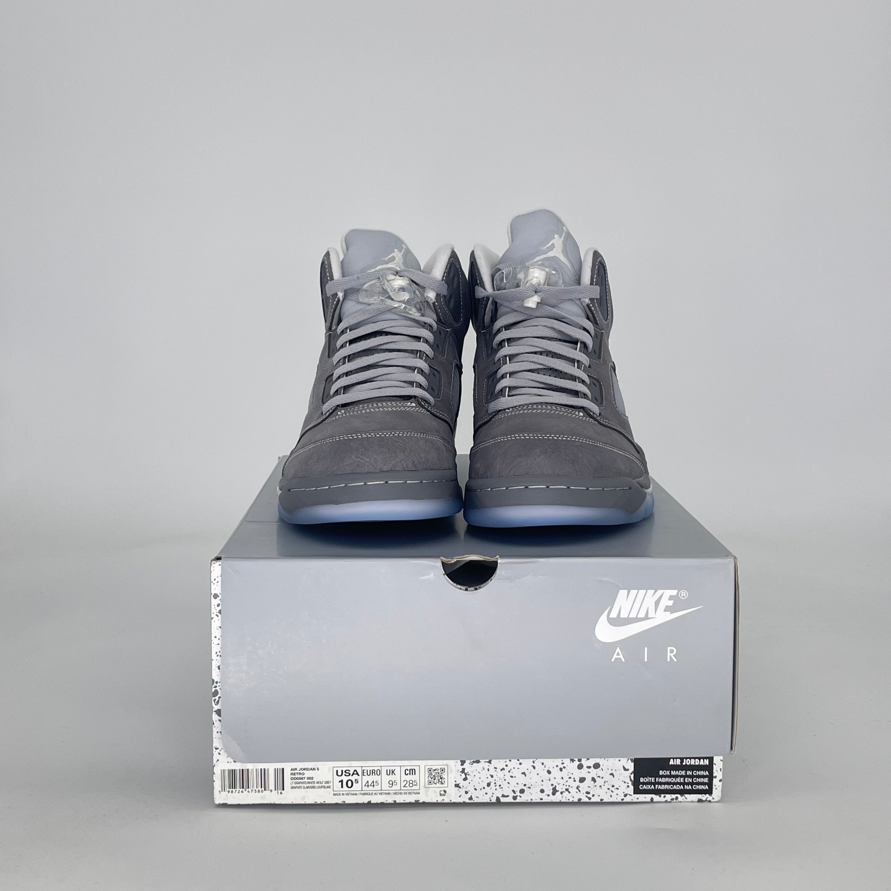 AIR JORDAN 5 WOLF GREY DD0587-002 SIZE 10.5/12W