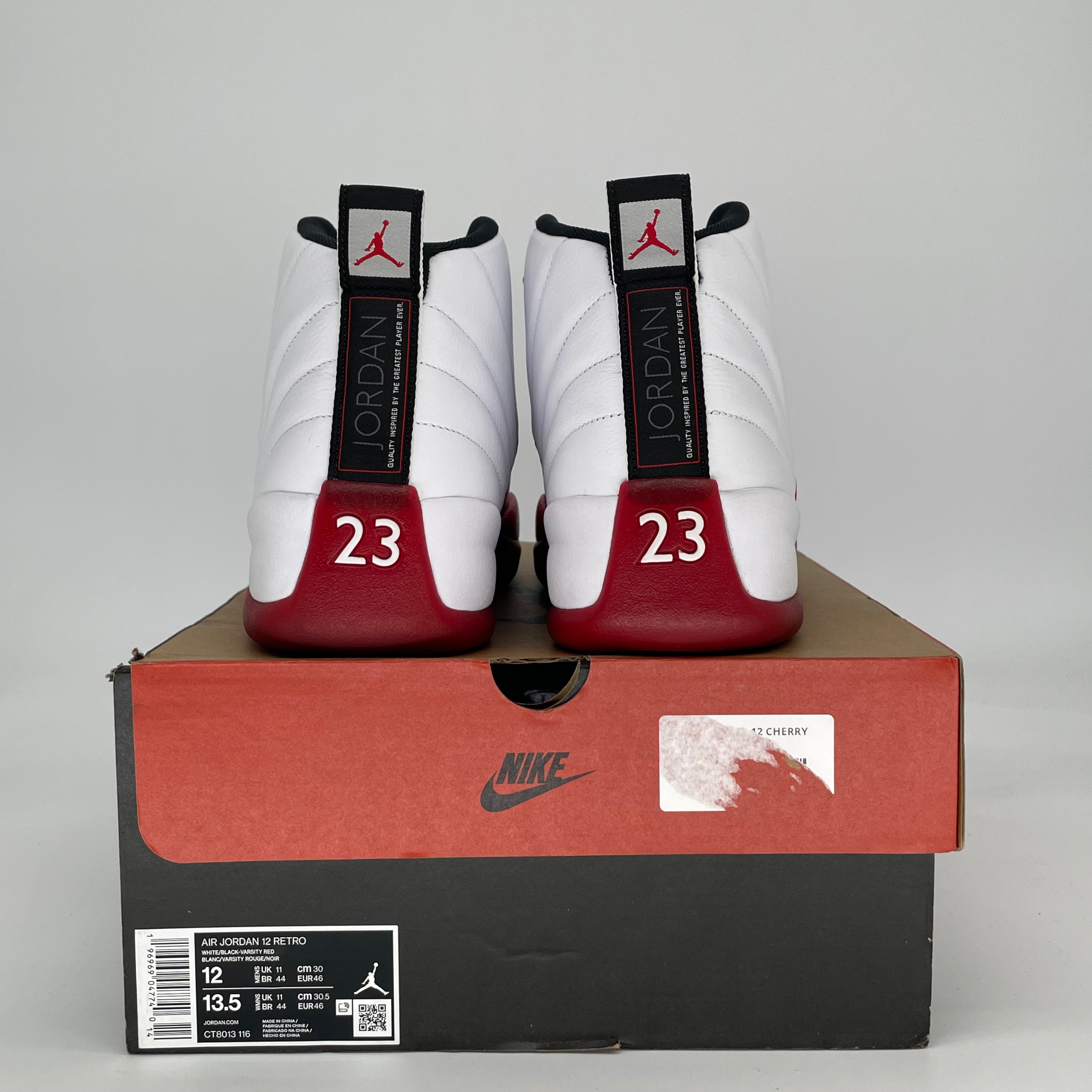 AIR JORDAN 12 CHERRY CT8013-116 SIZE 12/13.5W