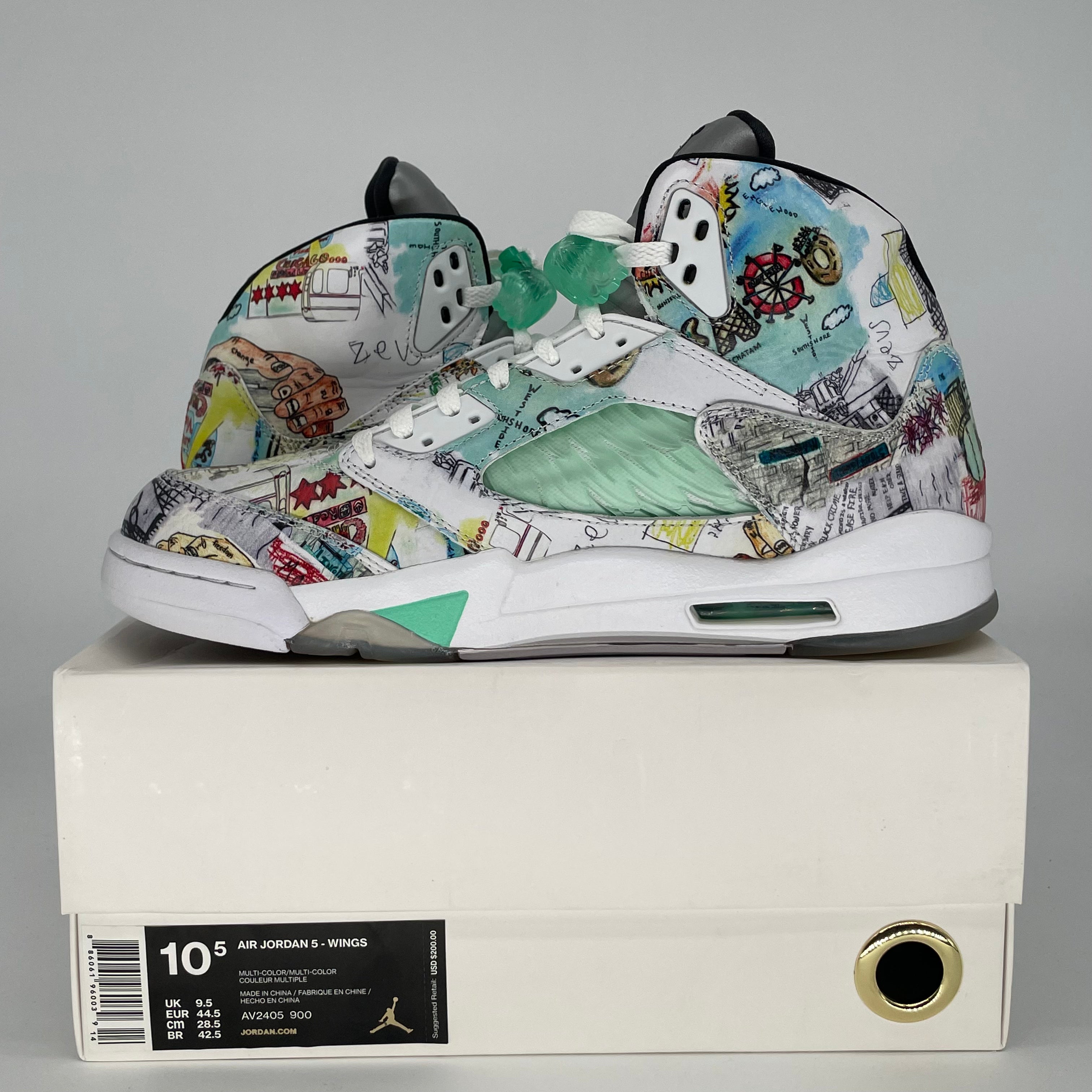 AIR JORDAN 5 WINGS AV2405-900 SIZE 10.5/12W