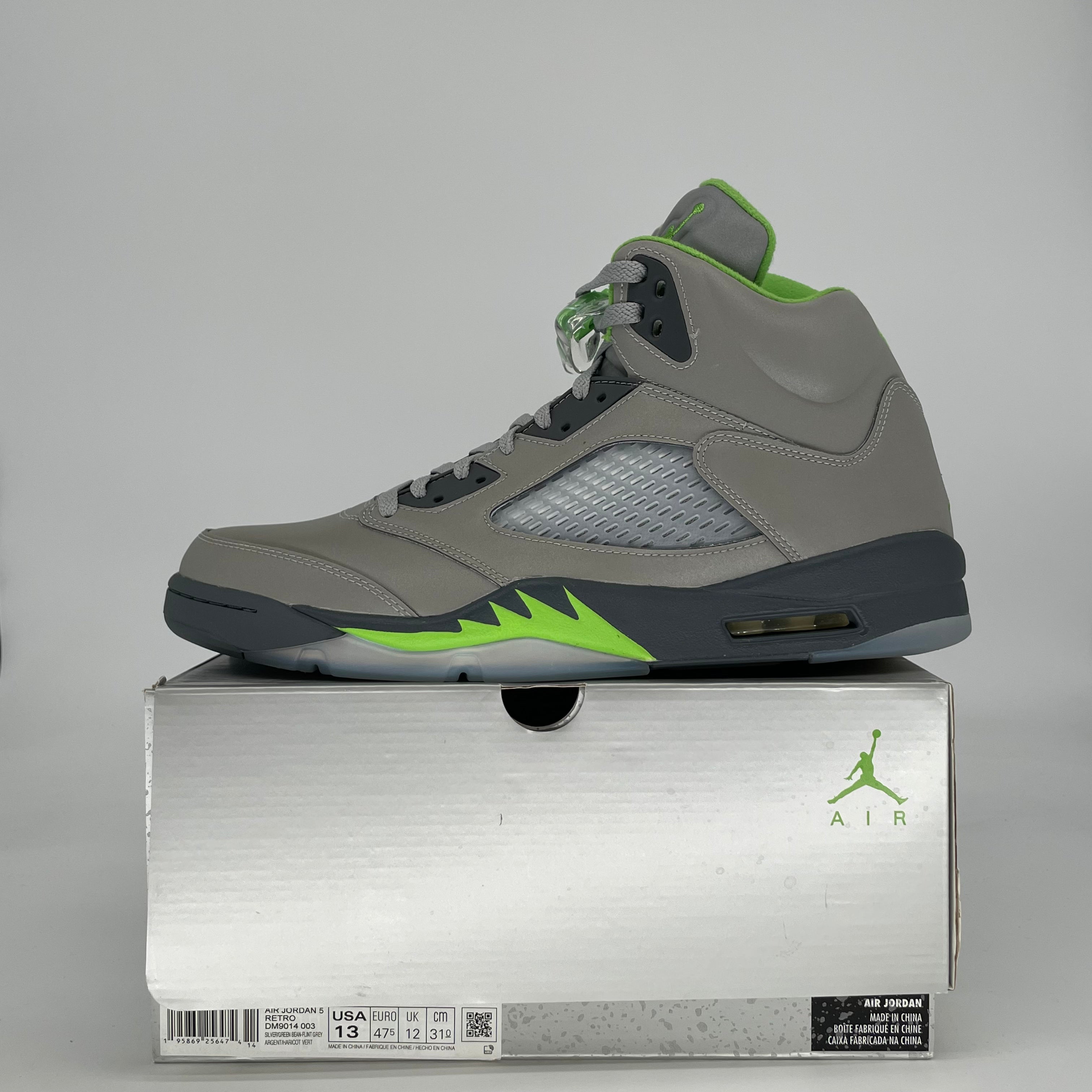 AIR JORDAN 5 GREEN BEAN DM9014-003 SIZE 13/14.5W