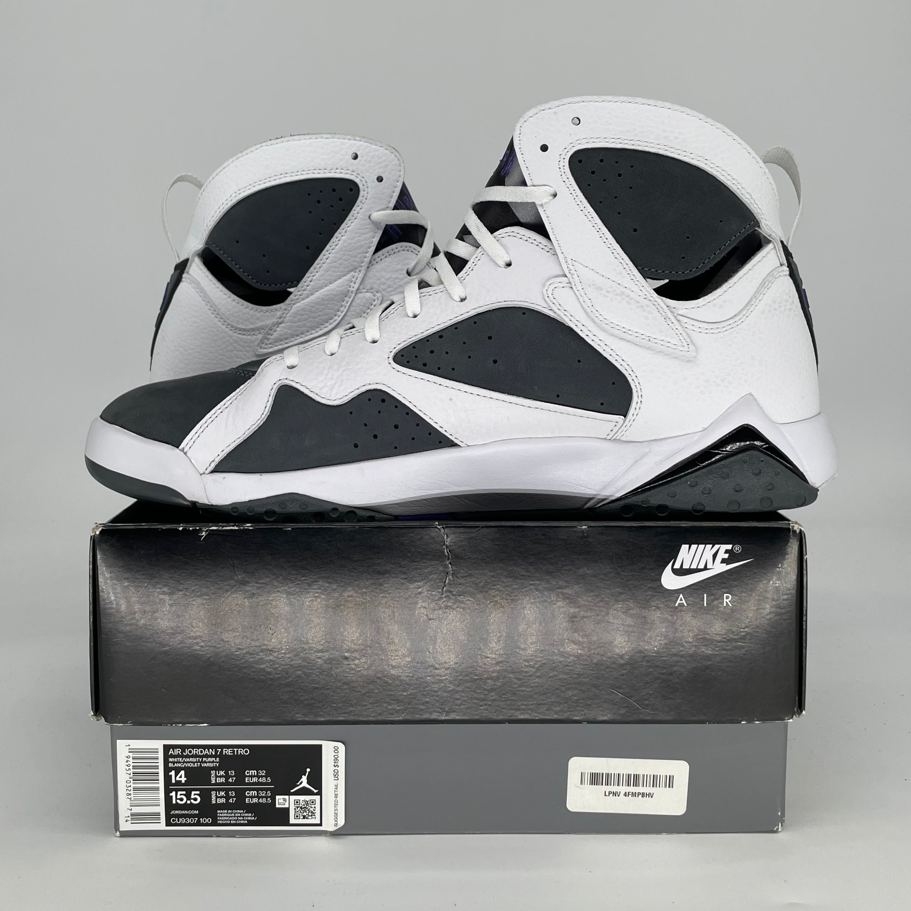 AIR JORDAN 7 FLINT CU9307-100 SIZE 14/15.5W