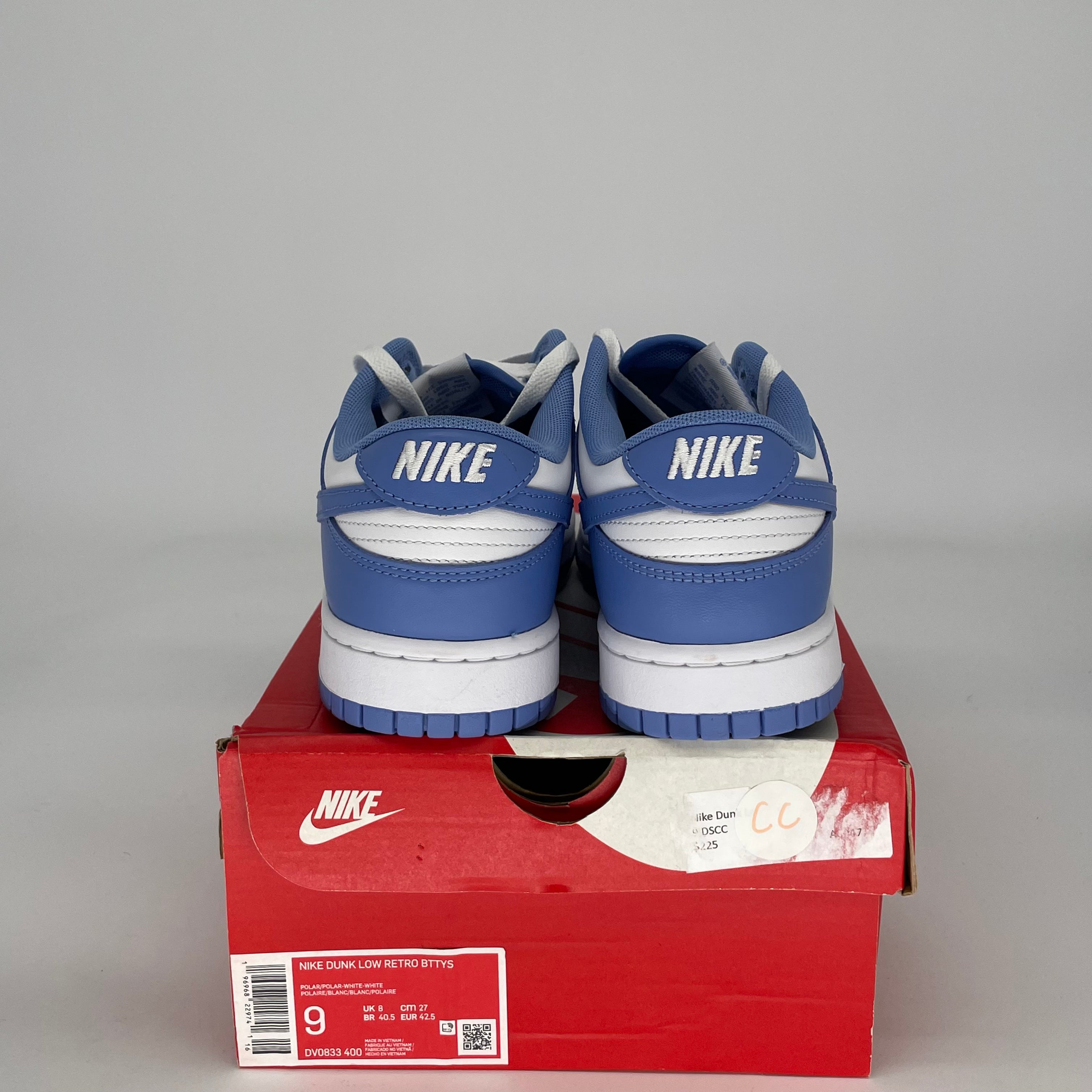 NIKE DUNK LOW POLAR BLUE DV0833-400 SIZE 9/10.5W