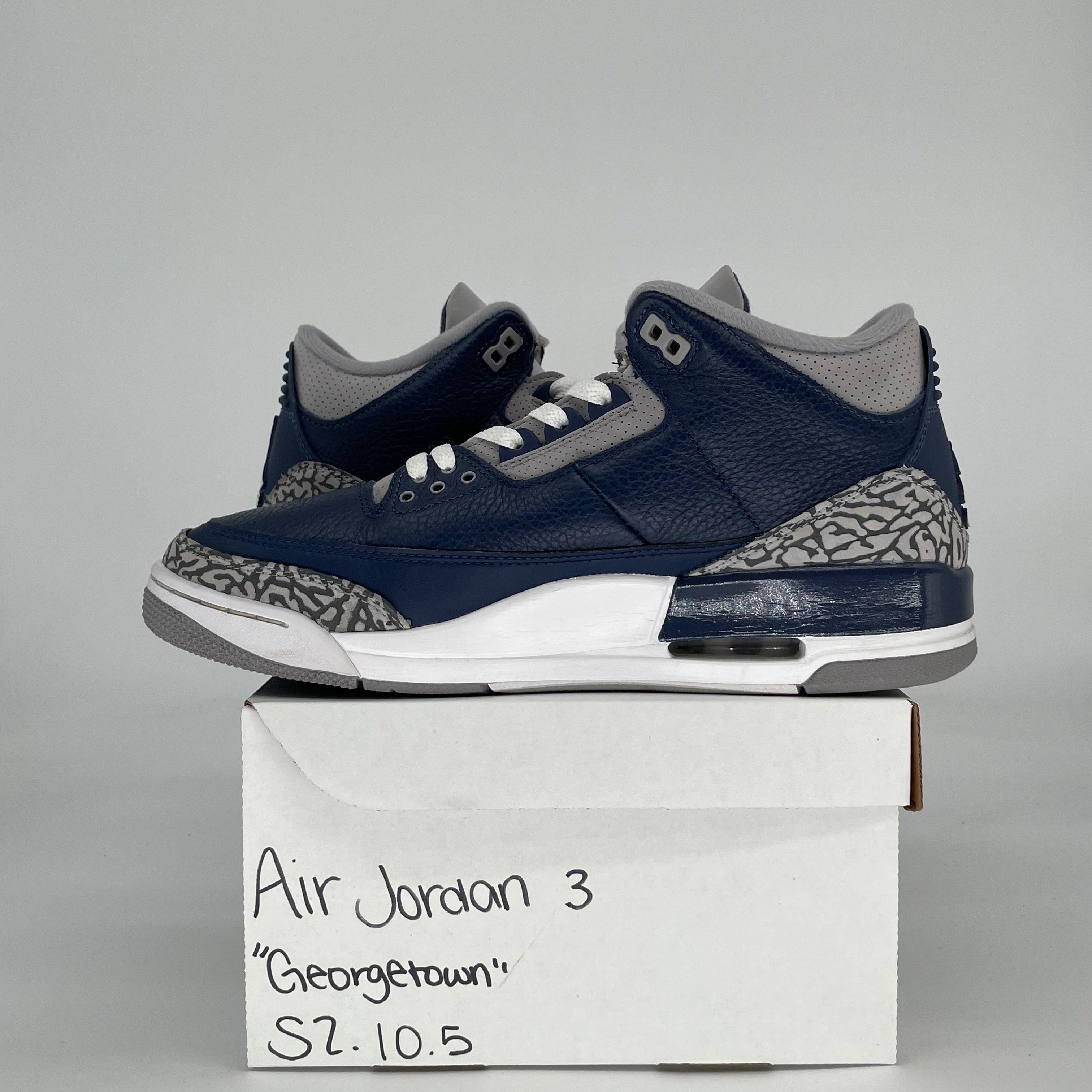 AIR JORDAN 3 GEORGETOWN CT8532-401 SIZE 10.5/12W