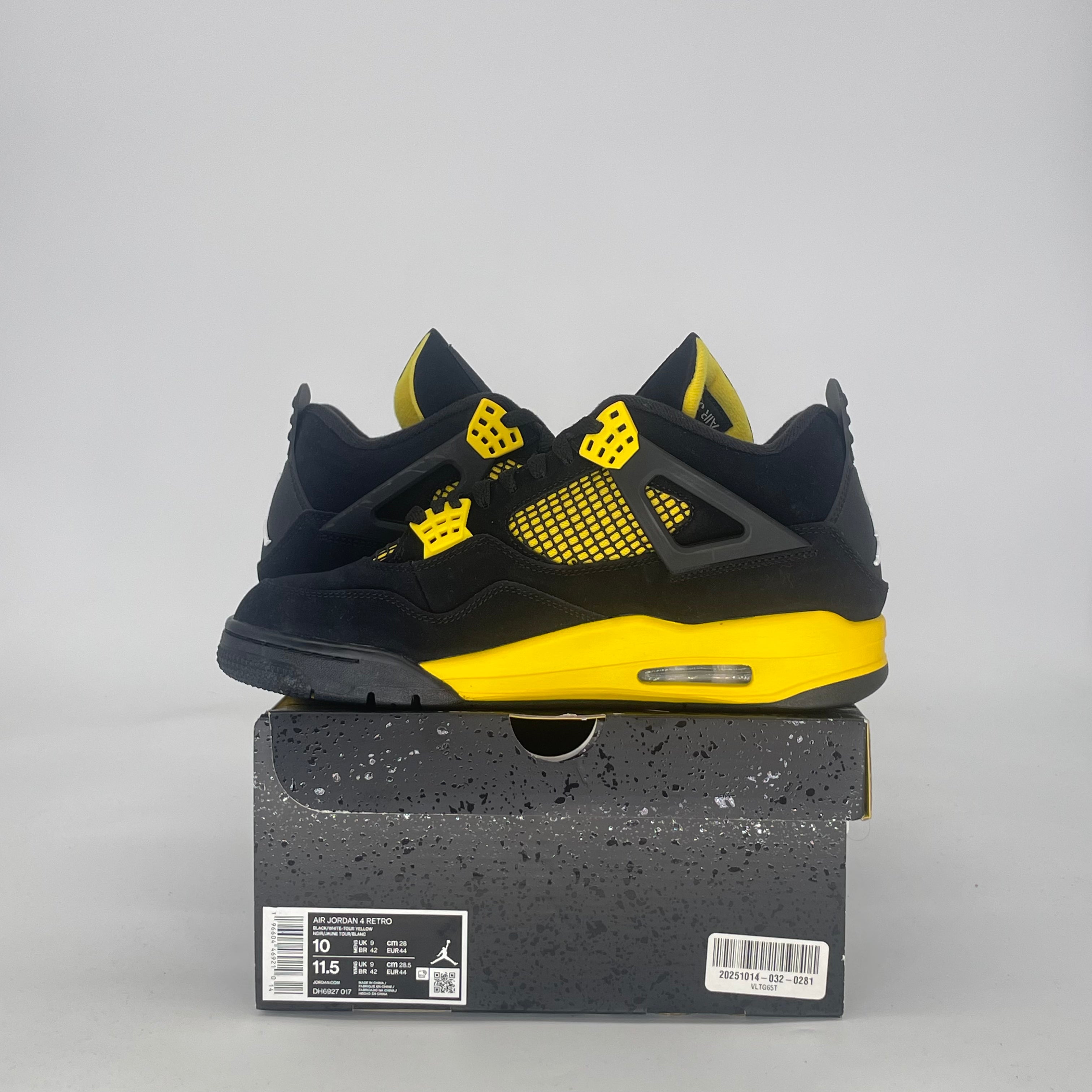AIR JORDAN 4 THUNDER DH6927-017 SIZE 10/11.5W