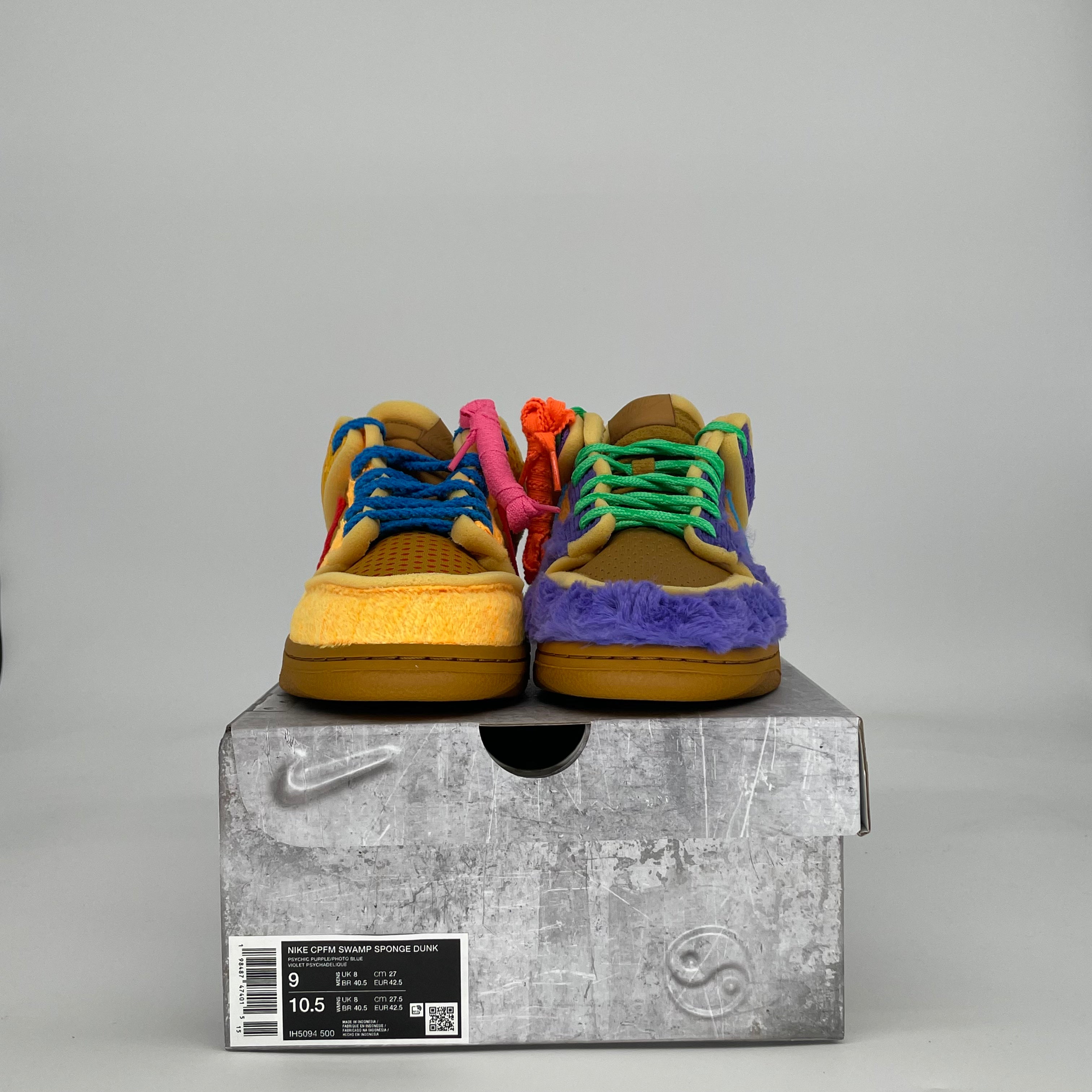 NIKE DUNK LOW CPFM SWAMP SPONGE PSYCHIC PURPLE IH5094-500 SIZE 9/10.5W