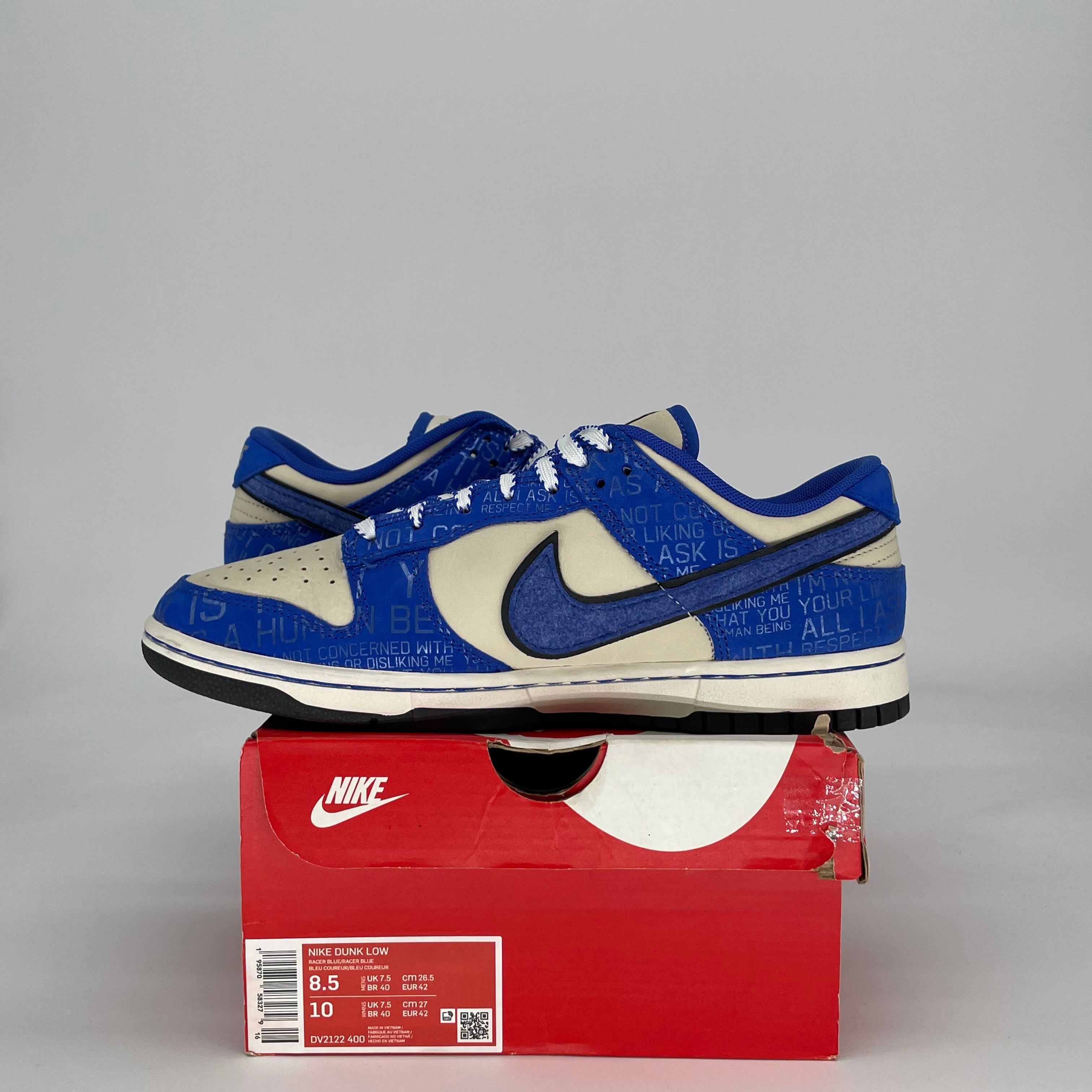 NIKE DUNK LOW JACKIE ROBINSON DV2122-400 SIZE 8.5/10W