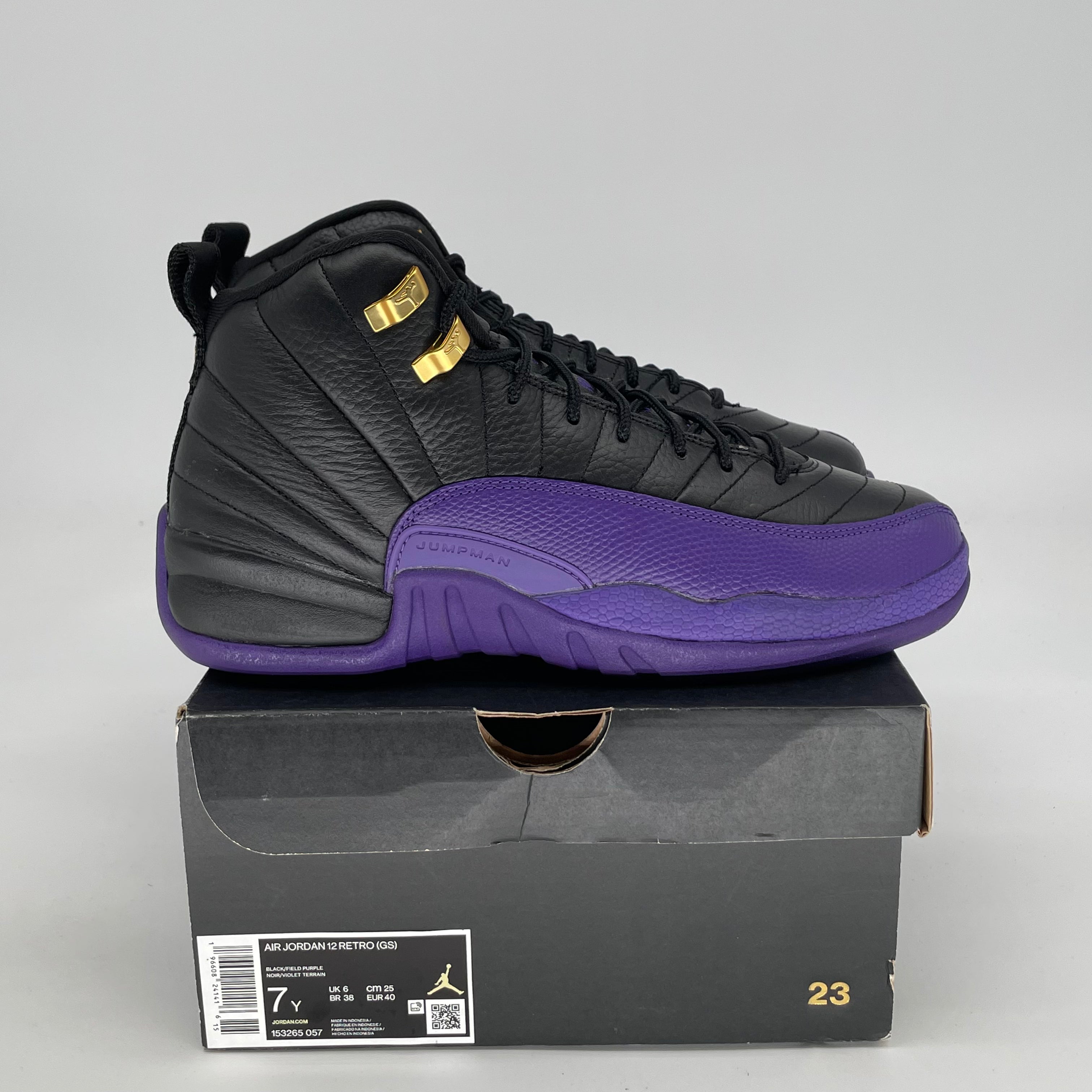 AIR JORDAN 12 FIELD PURPLE SIZE 7/8.5W 153265-057