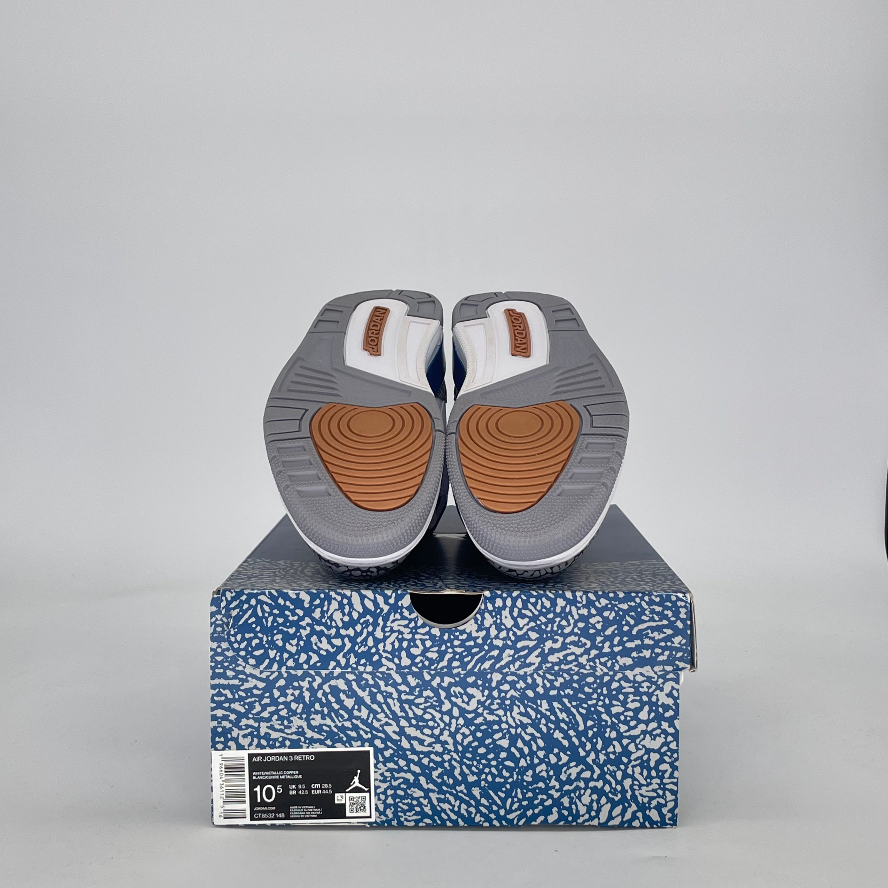 AIR JORDAN 3 WIZARDS CT8532-148 SIZE 10.5/12W