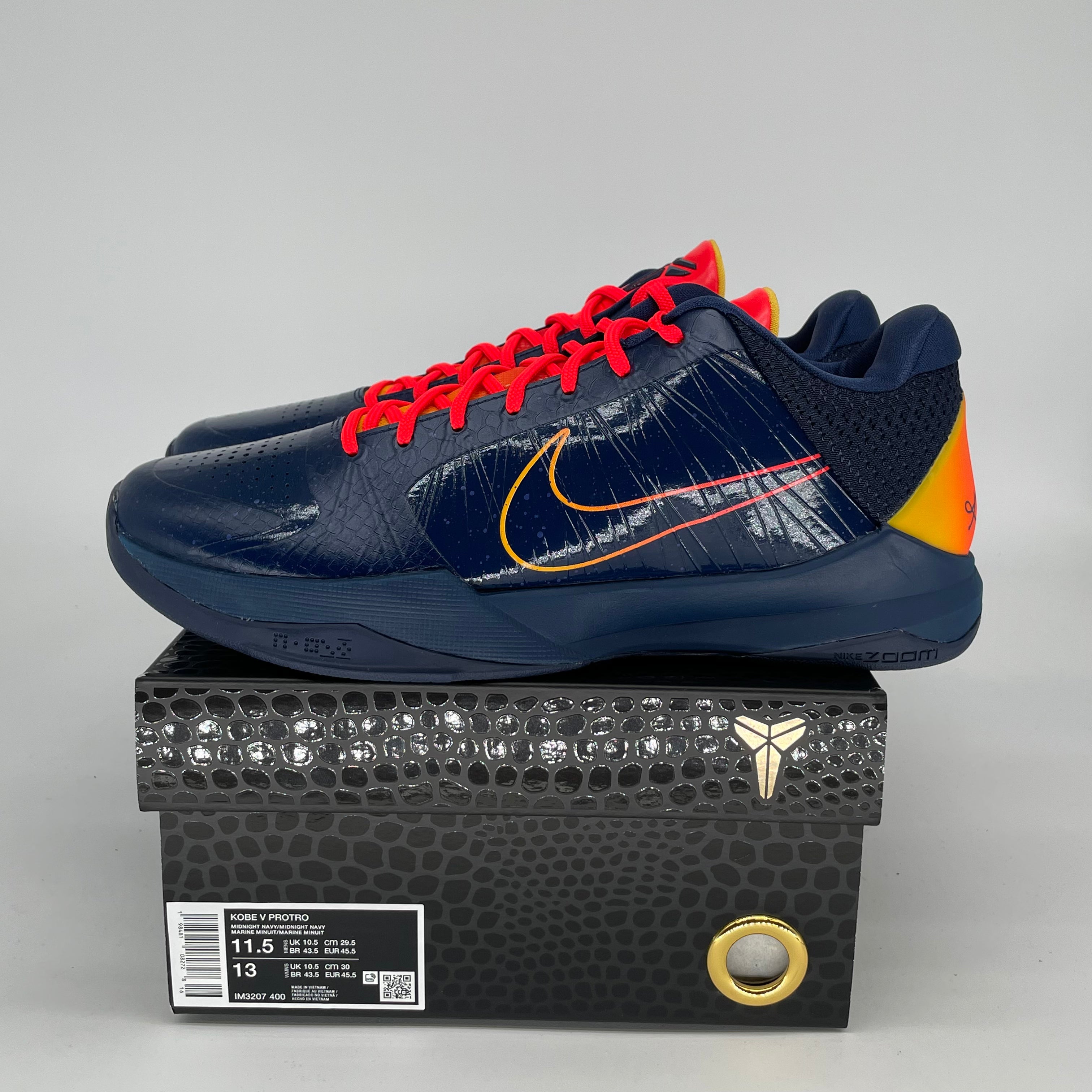 NIKE KOBE 5 PROTRO CAITLIN CLARK INDIANA FEVER IM3207-400 SIZE 11.5/13W