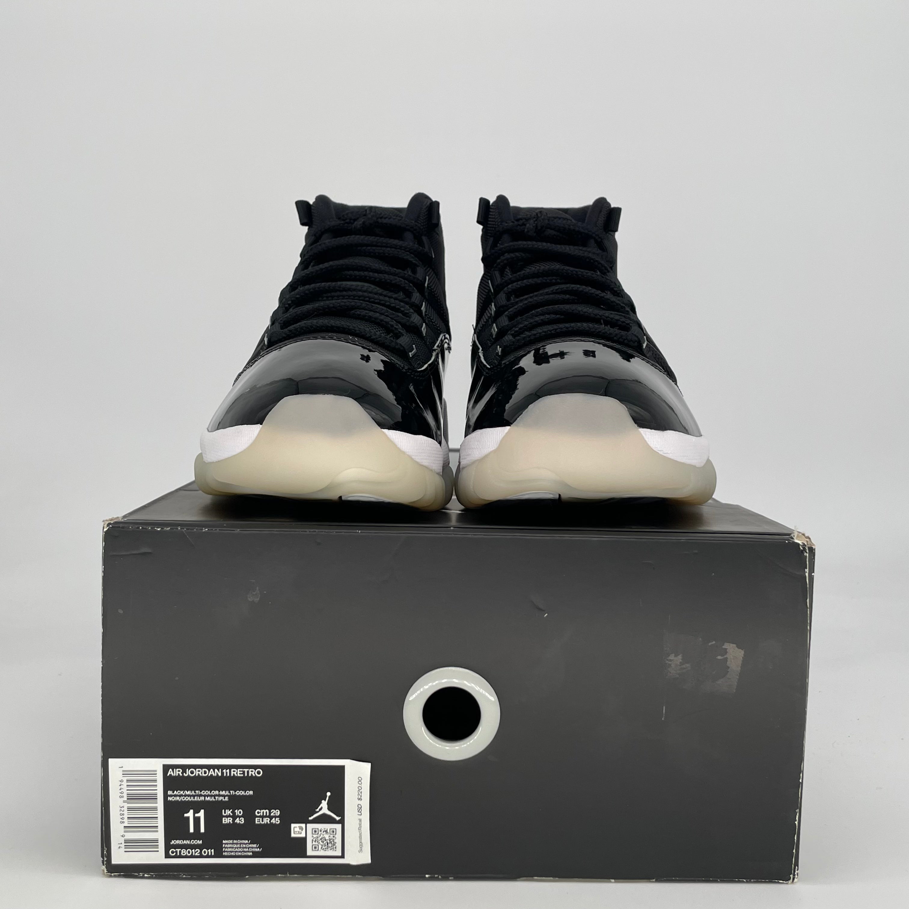AIR JORDAN 11 JUBILEE 25TH ANNIVERSARY CT8012-011 SIZE 11/12.5W