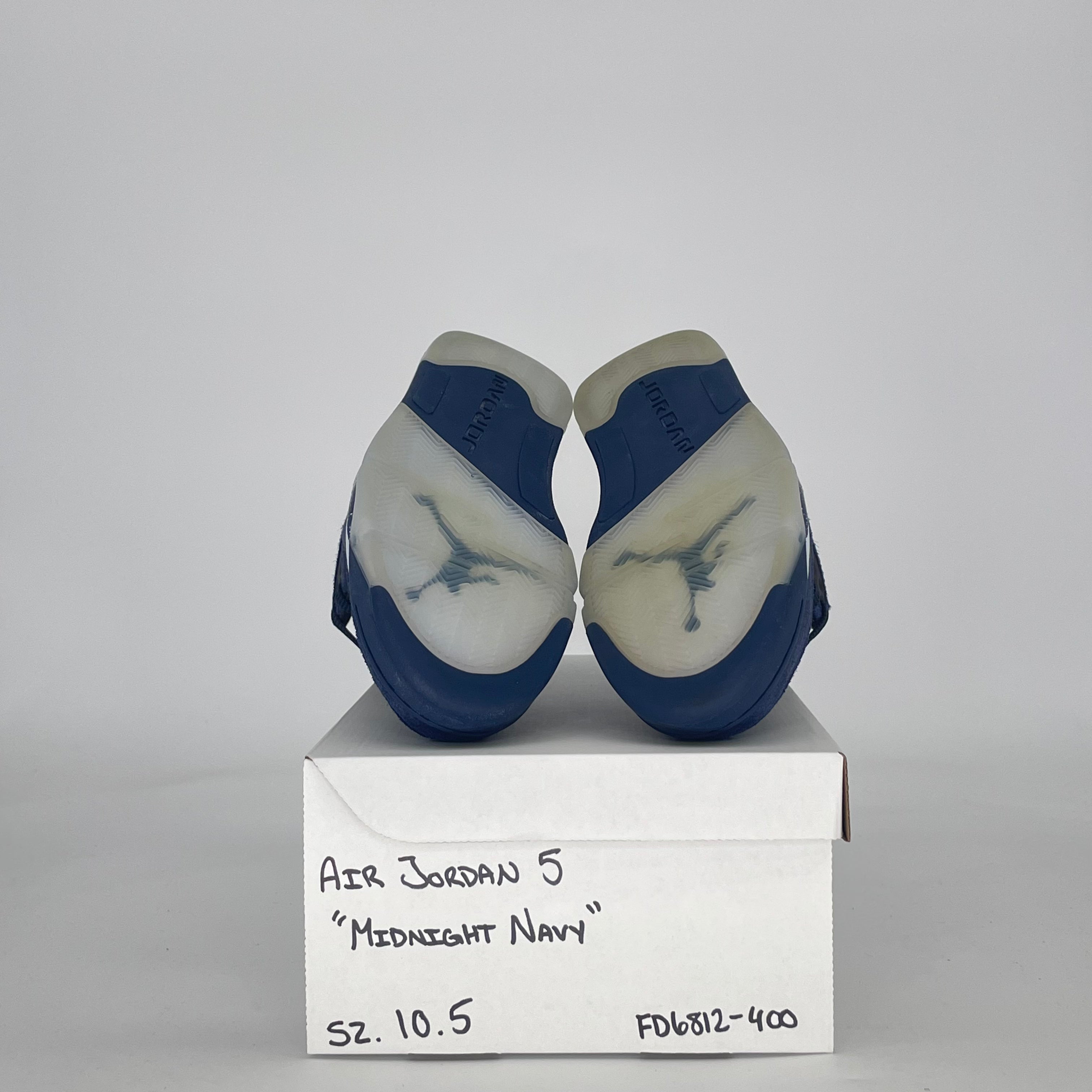 AIR JORDAN 5 MIDNIGHT NAVY FD6812-400 SIZE 10.5/12W