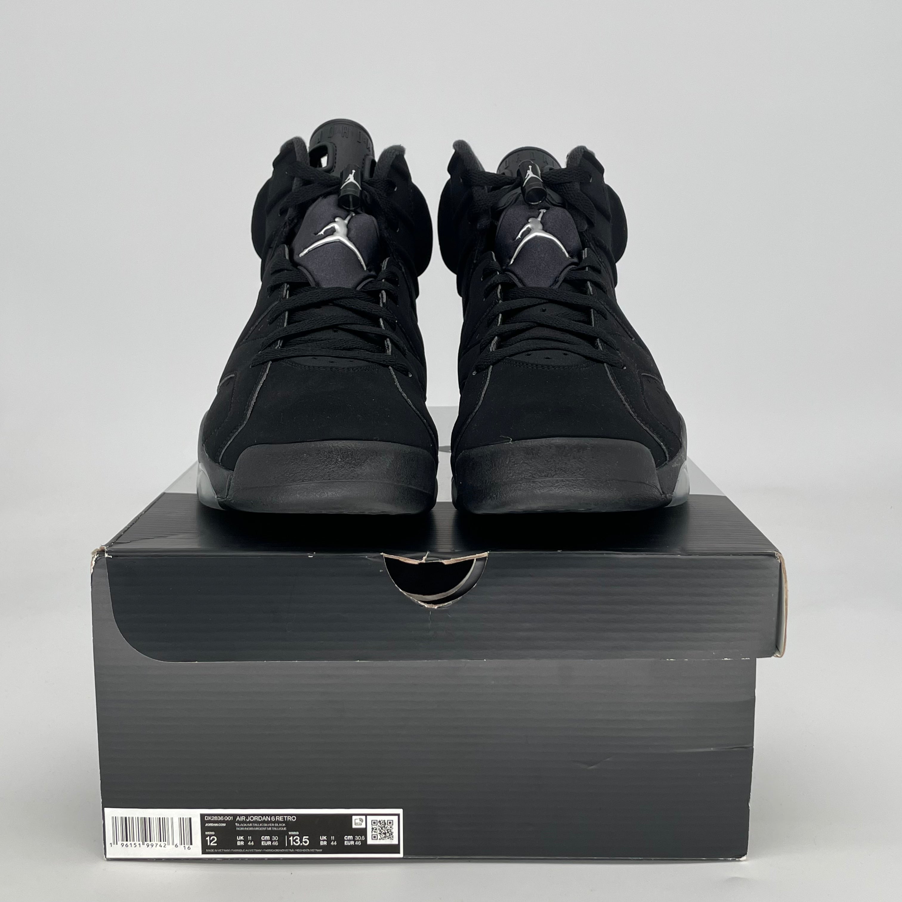 AIR JORDAN 6 CHROME DX2836-001 SIZE 12/13.5W