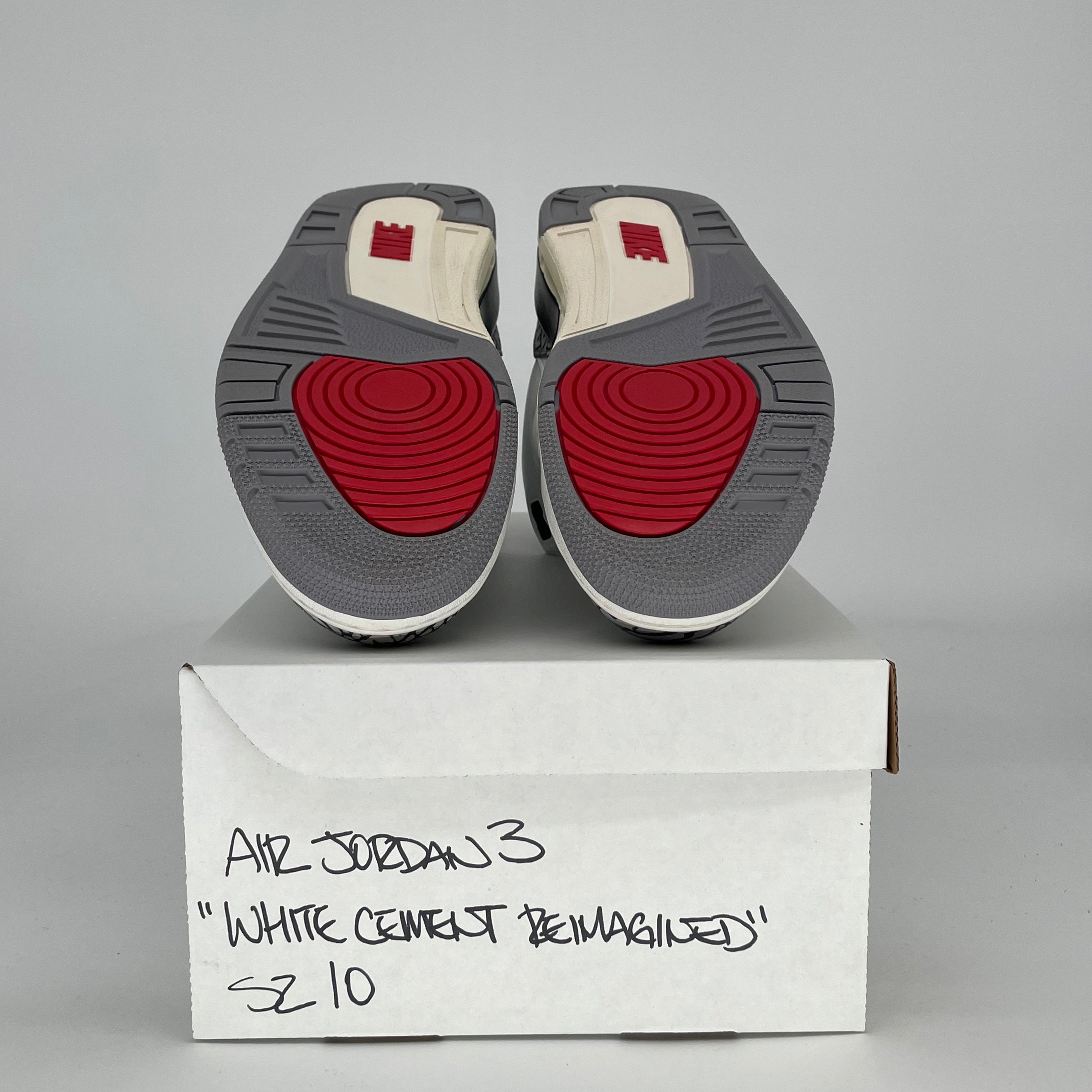 AIR JORDAN 3 WHITE CEMENT REIMAGINED DN3707-100 SIZE 10/11.5W