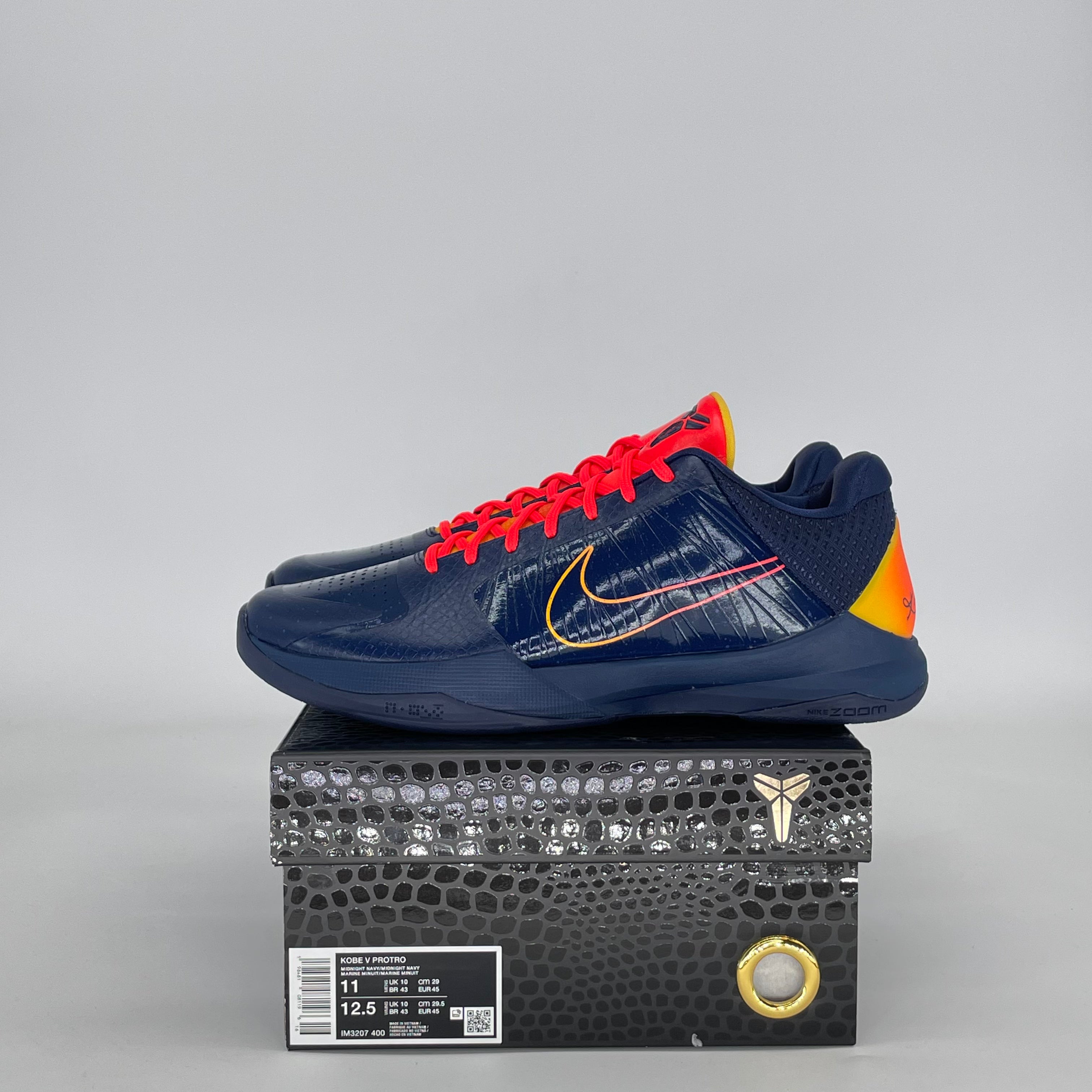 NIKE KOBE 5 PROTRO CAITLIN CLARK INDIANA FEVER IM3207-400 SIZE 11/12.5W