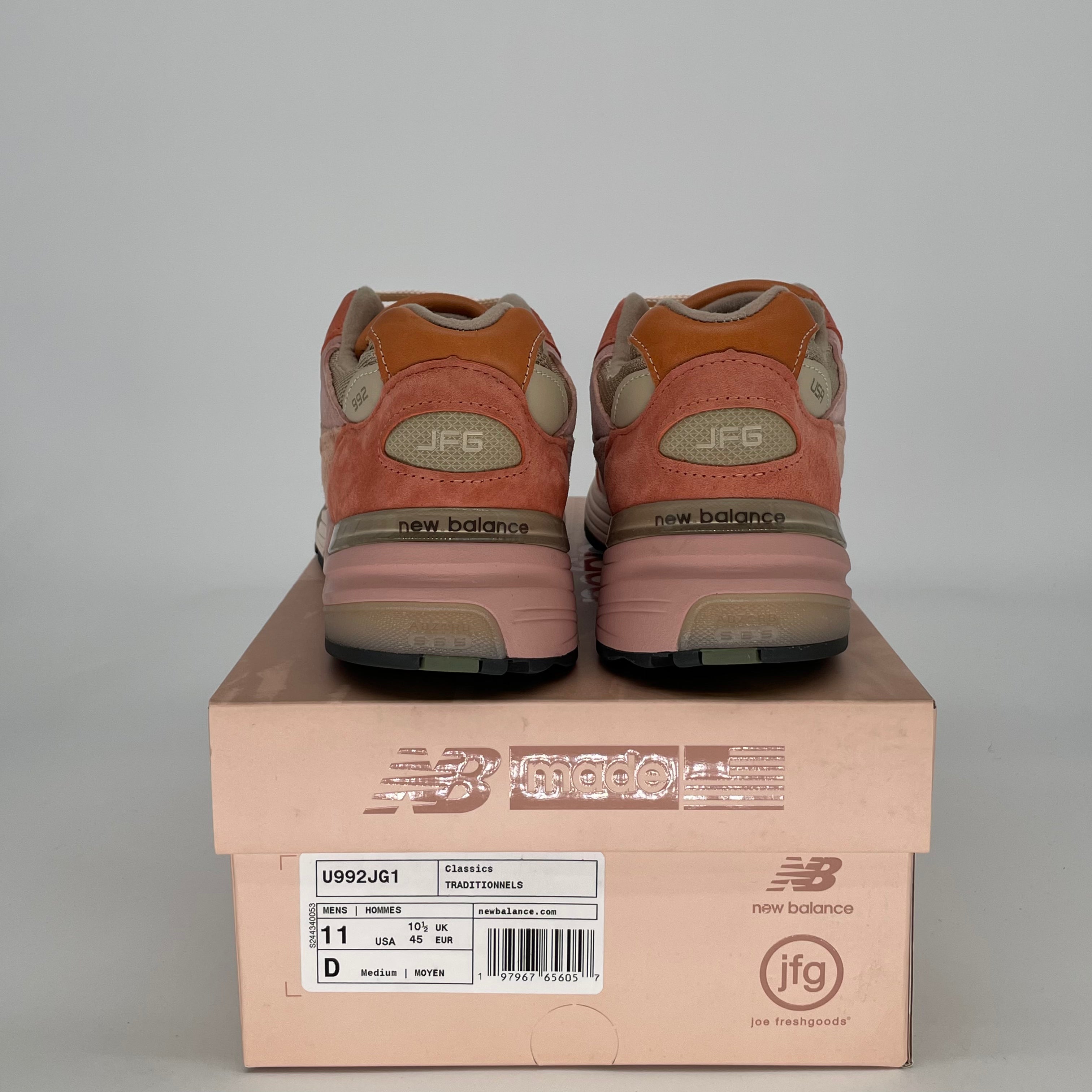 JOE FRESHGOODS X NEW BALANCE 992 AGED WELL U992JG1 SIZE 11/12.5W