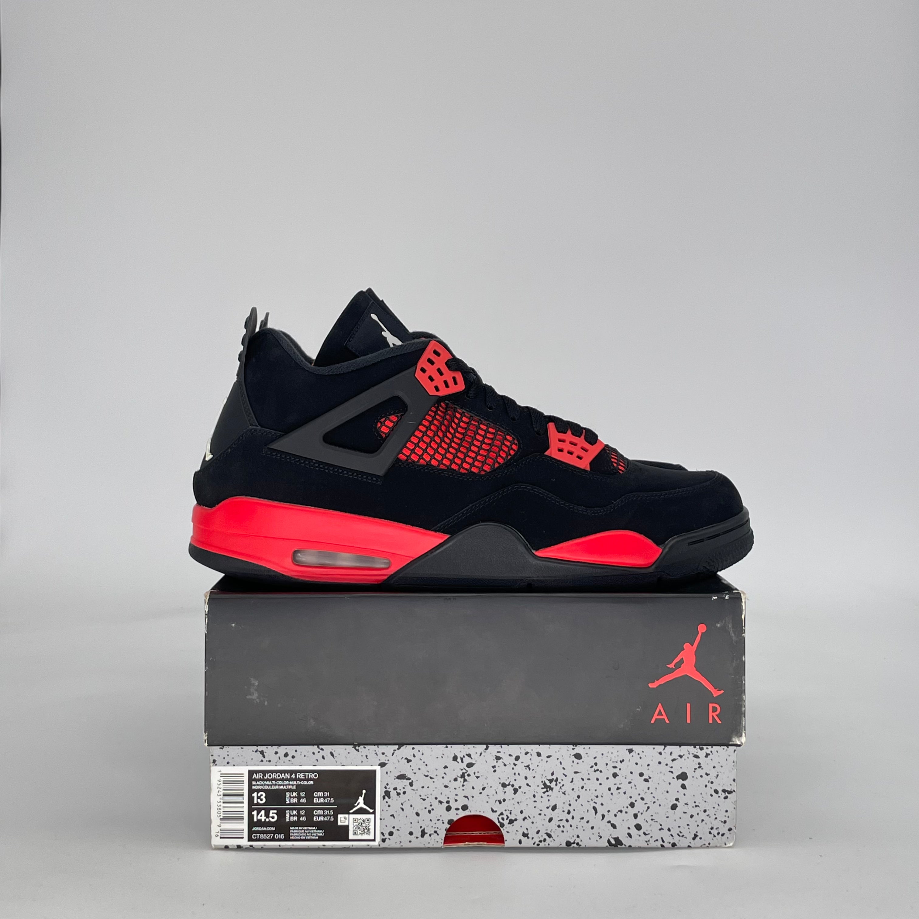 AIR JORDAN 4 RED THUNDER CT8527-016 SIZE 13/14.5W