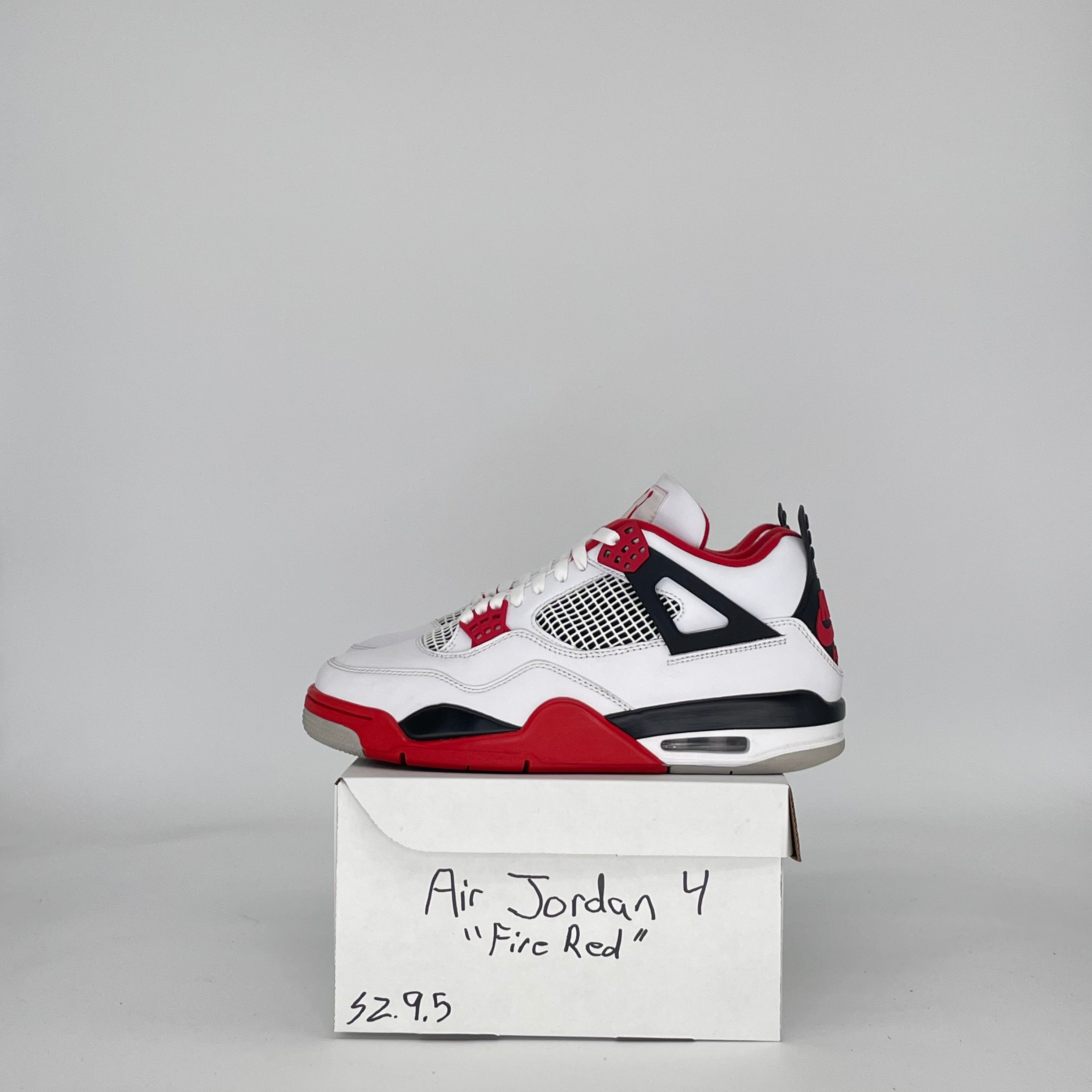 AIR JORDAN 4 FIRE RED (2020) DC7770-160 SIZE 9.5/11W
