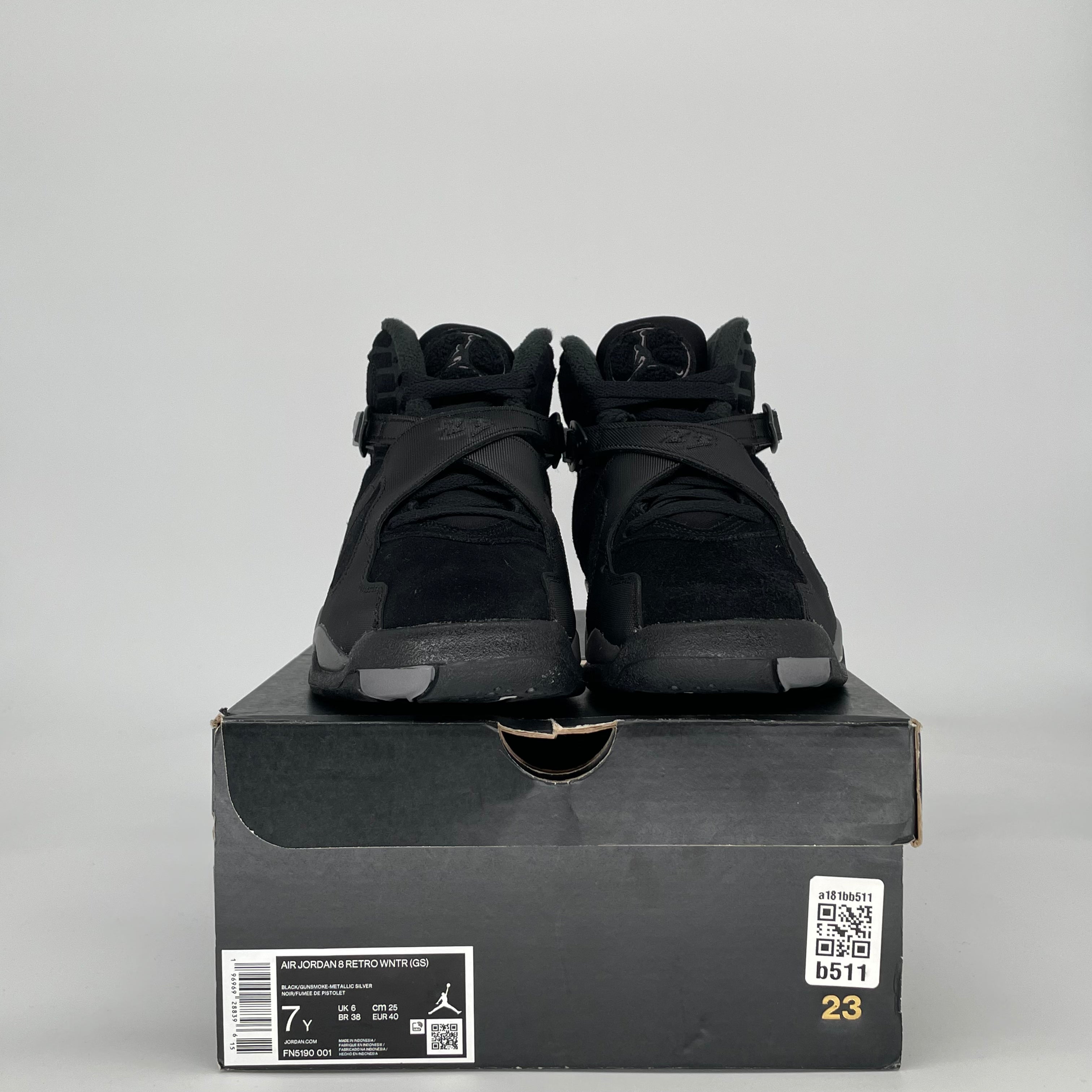 AIR JORDAN 8 WINTERIZED GUNSMOKE FN5190-001 SIZE 7/8.5W