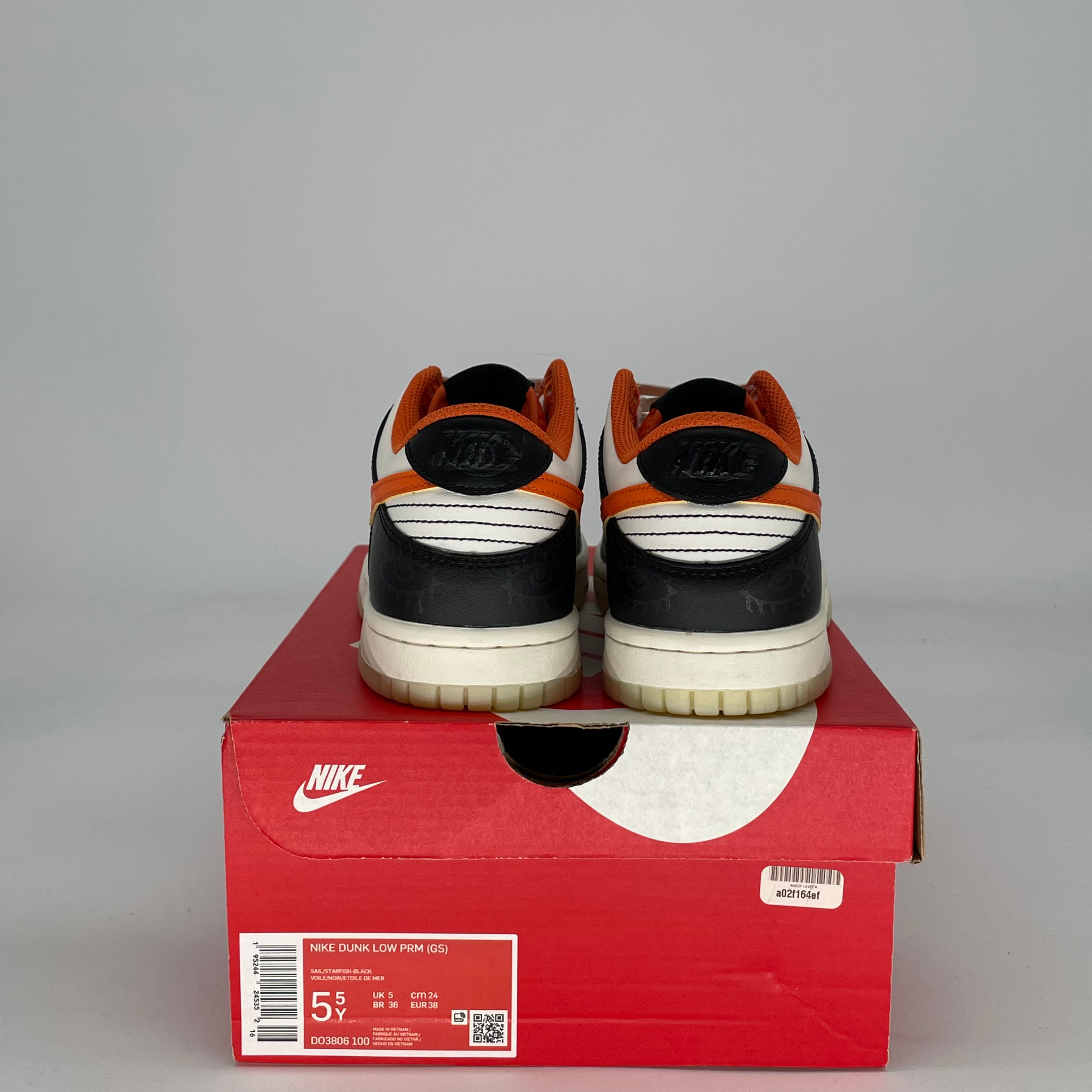 NIKE DUNK LOW HALLOWEEN DO3806-100 SIZE 5.5/7W