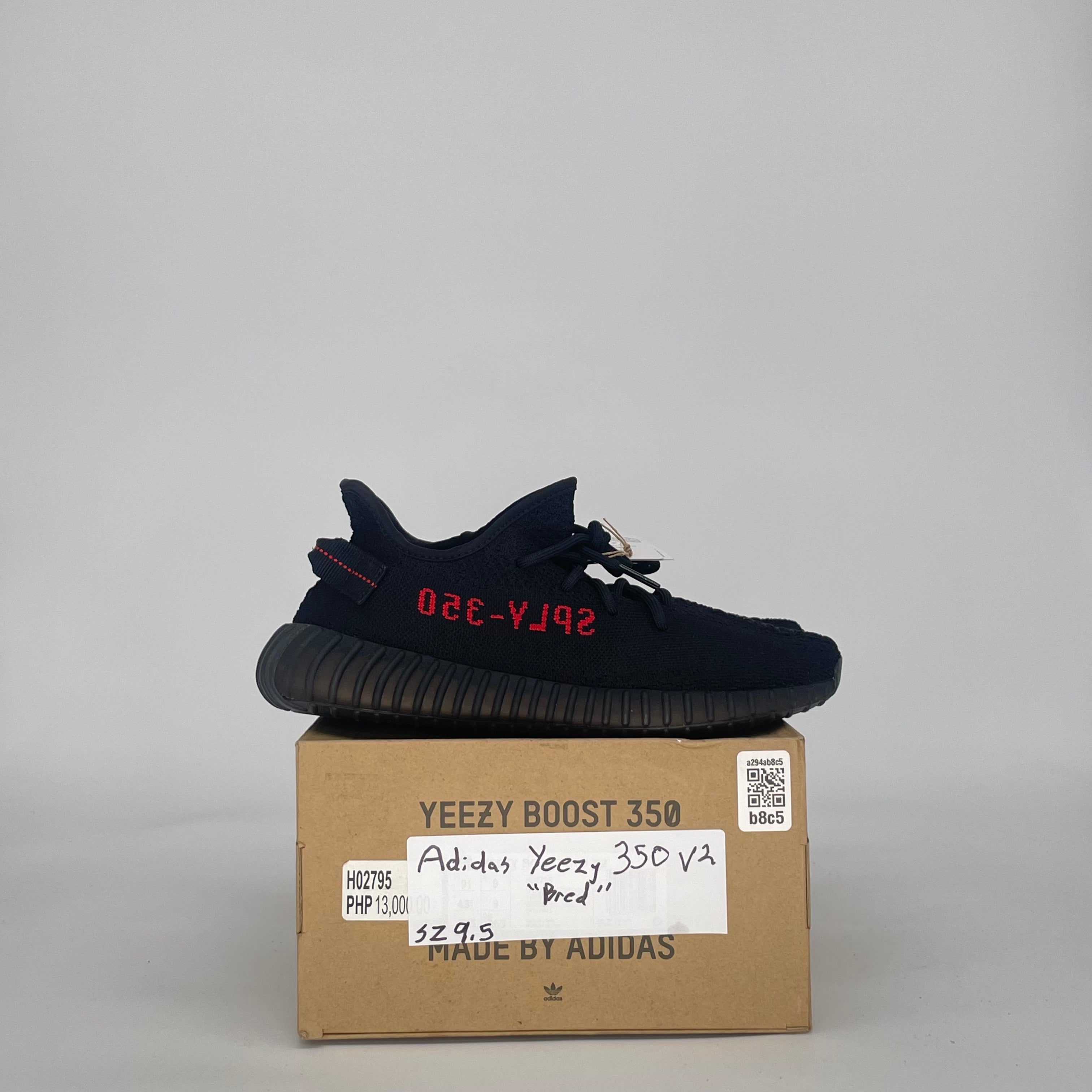 ADIDAS YEEZY BOOST 350 V2 BRED RED CP9652 SIZE 9.5/11W