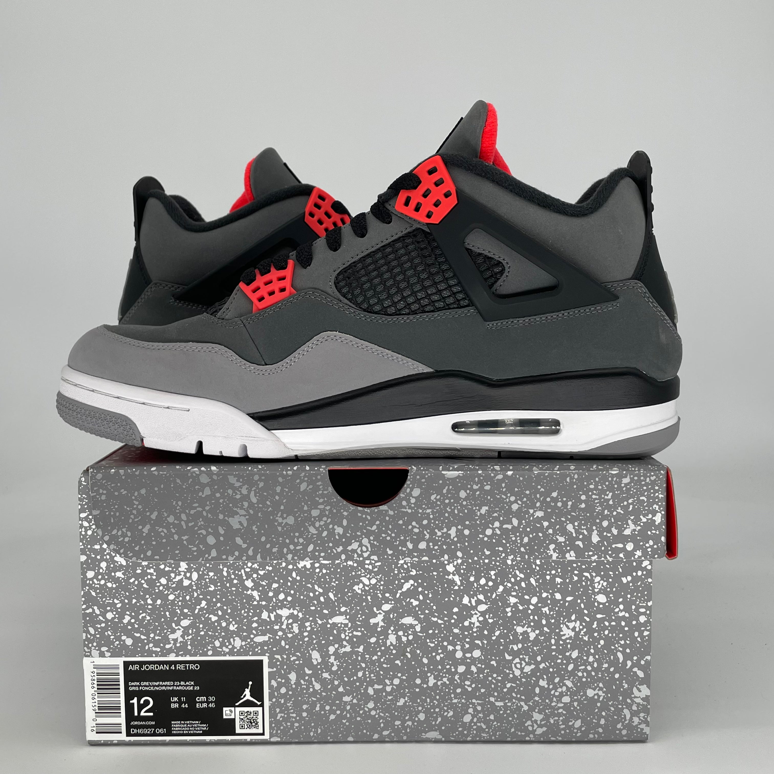 AIR JORDAN 4 INFRARED DH6927-061 SIZE 12/13.5W