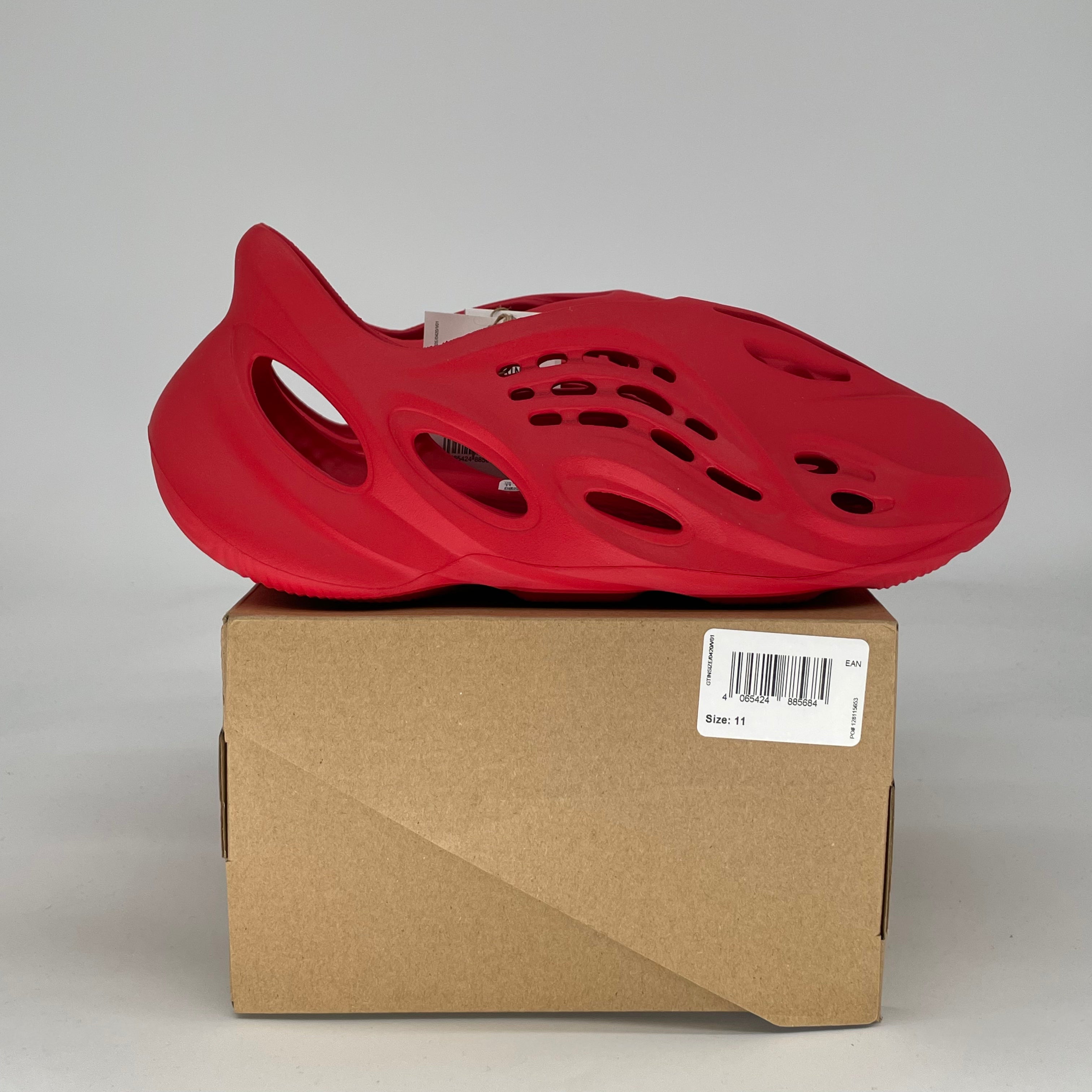 ADIDAS YEEZY FOAM RNNR VERMILLION GW3355 SIZE 11/12.5W